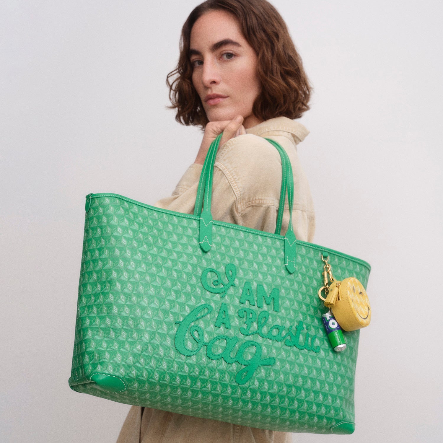 I AM A Plastic Bag」 モチーフ・ジップ・トート | Anya