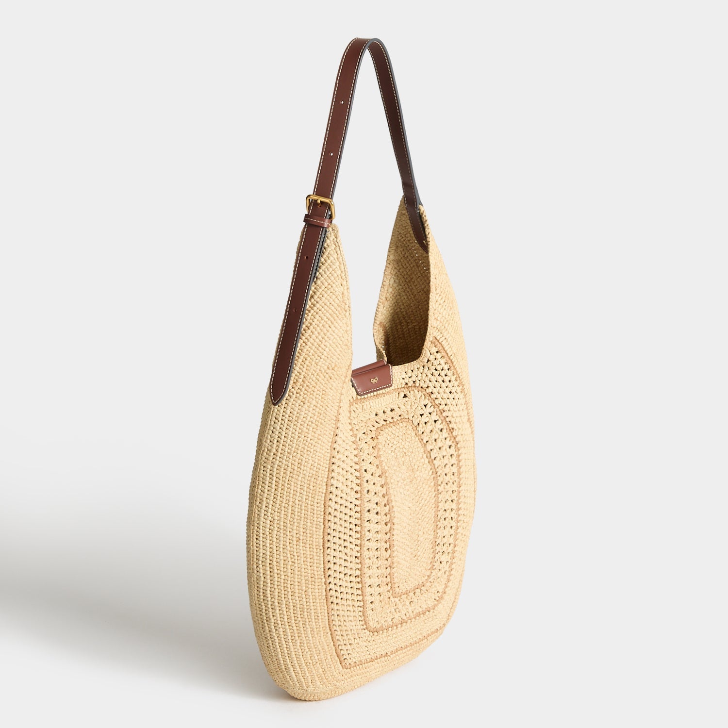 【美品】アニヤハインドマーチ 2way ラウンドボウ ラフィア ショルダーバッグ ラフィア・ボウ・ホーボー・バッグ | Anya Hindmarch JP