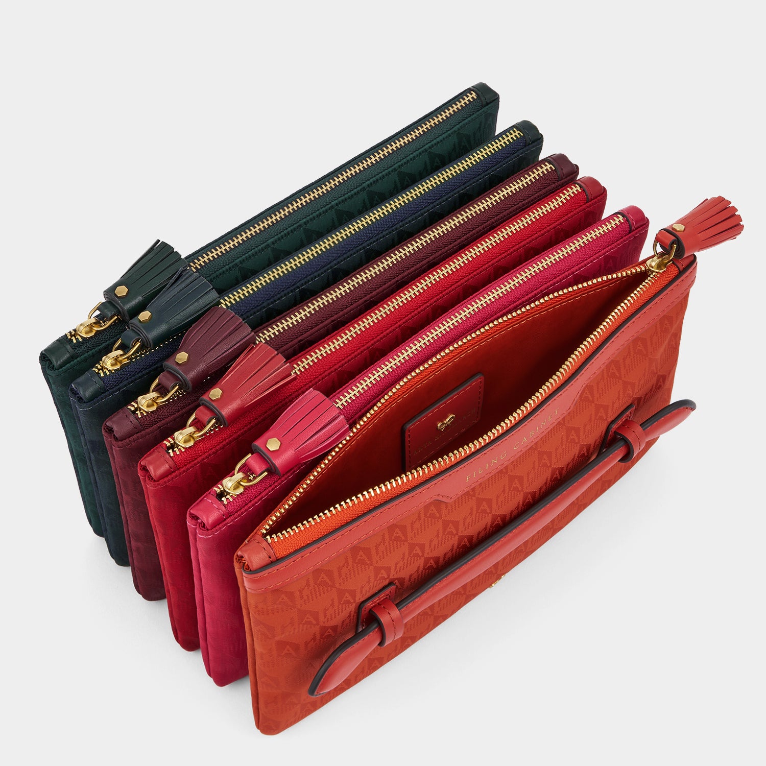 ANYA HINDMARCH☆関税込み☆Filing Cabinet ジャカード ポーチ Filing Cabinet Pouch | Anya Hindmarch UK