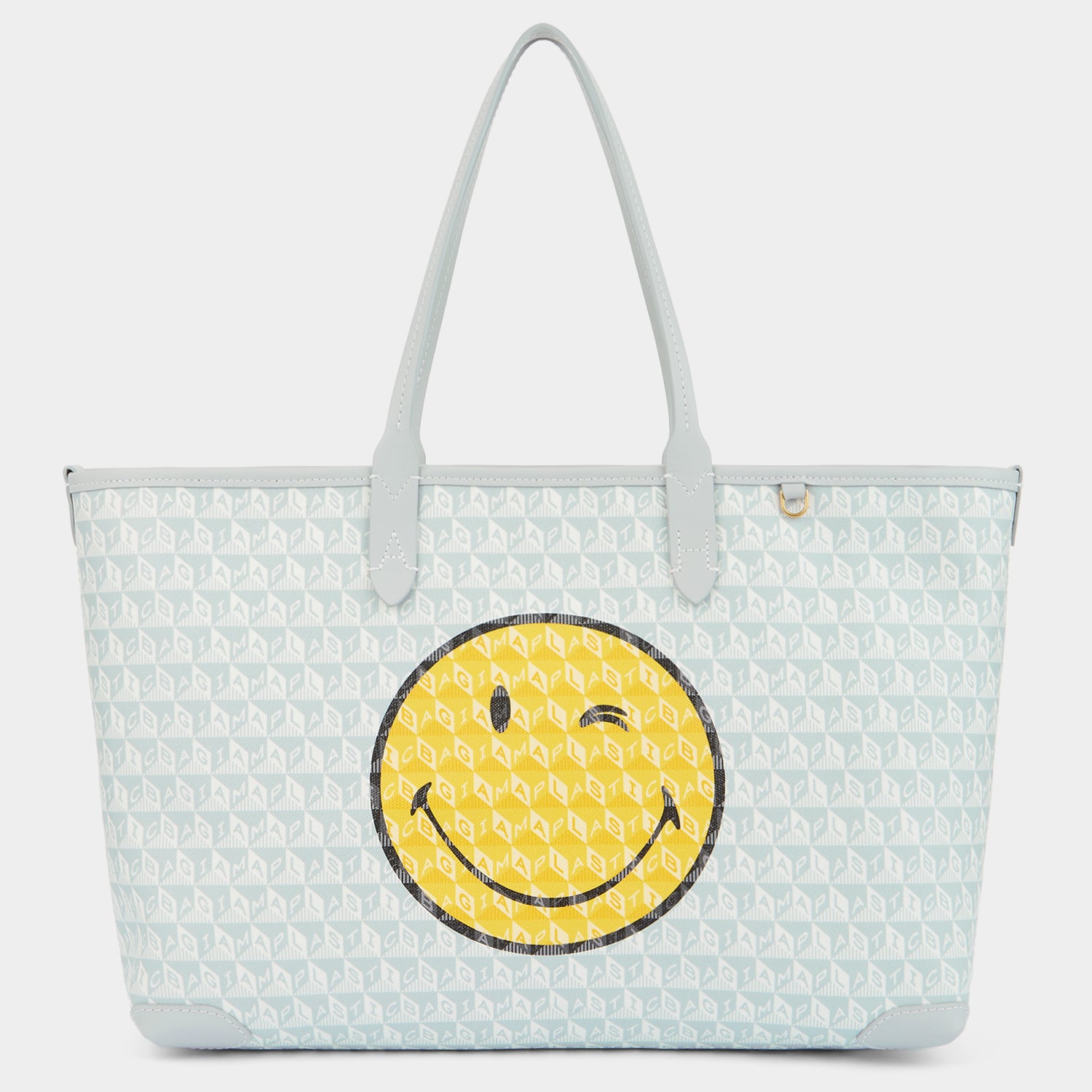 アニヤハインドマーチ I AM A Plastic Bag」 ウィンク トート I AM A Plastic Bag」ウィンク・ジップ・トート | Anya Hindmarch JP
