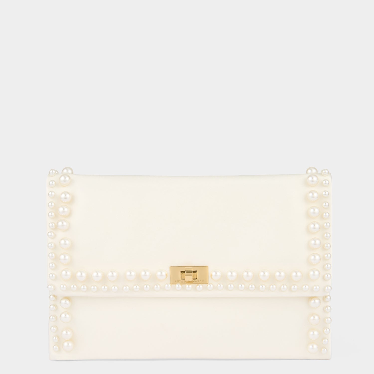 関税・送料込【Anya Hindmarch】Valorieパール ビーズ クラッチ Valorie: ヴァロリー・パール・ビーズ・クラッチ | Anya