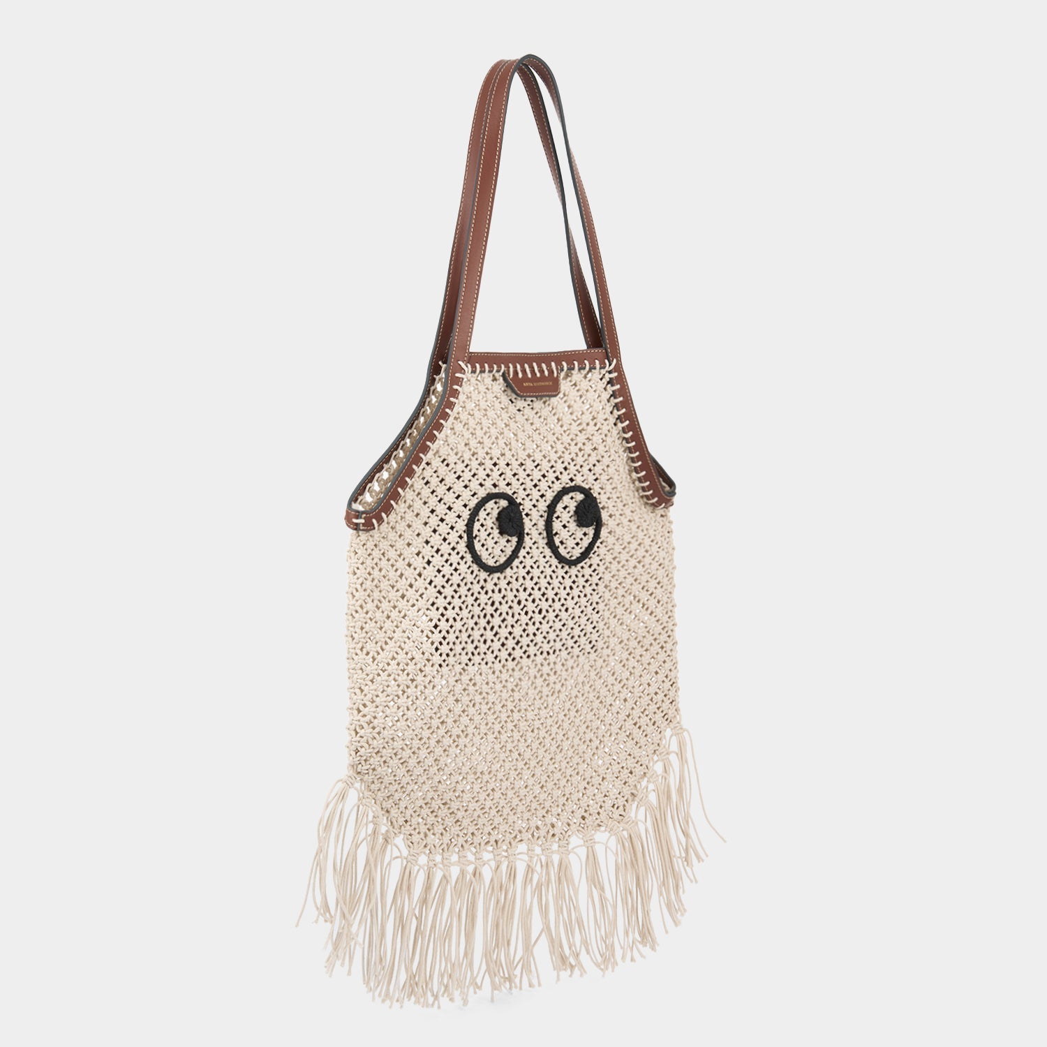 Anya Hindmarch◆アイズ マクラメ フリンジ トートバッグ Eyes マクラメ・フリンジ・トート | Anya Hindmarch JP