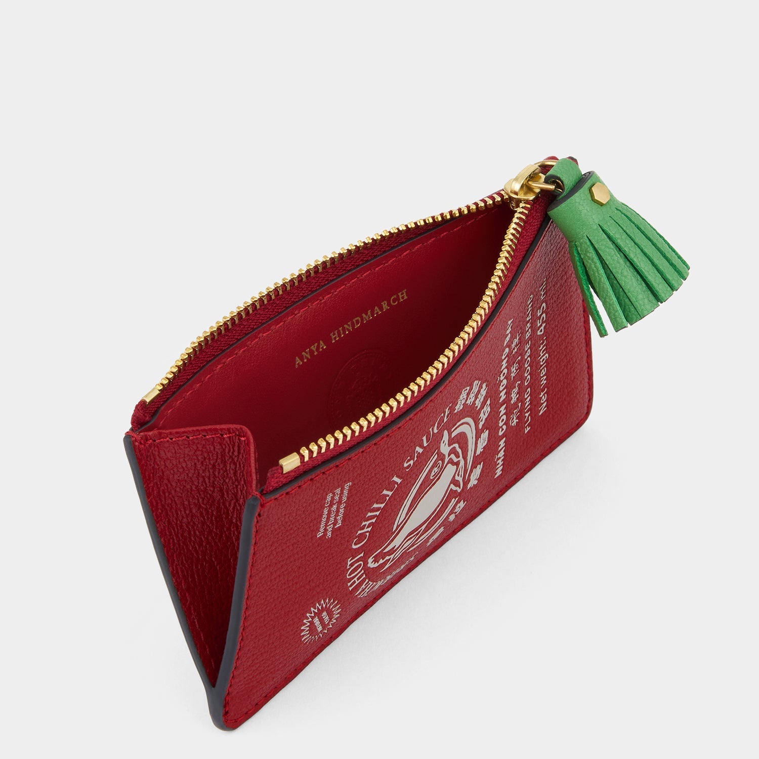 Flying Goose Sriracha」ジップ・カードケース | Anya Hindmarch JP
