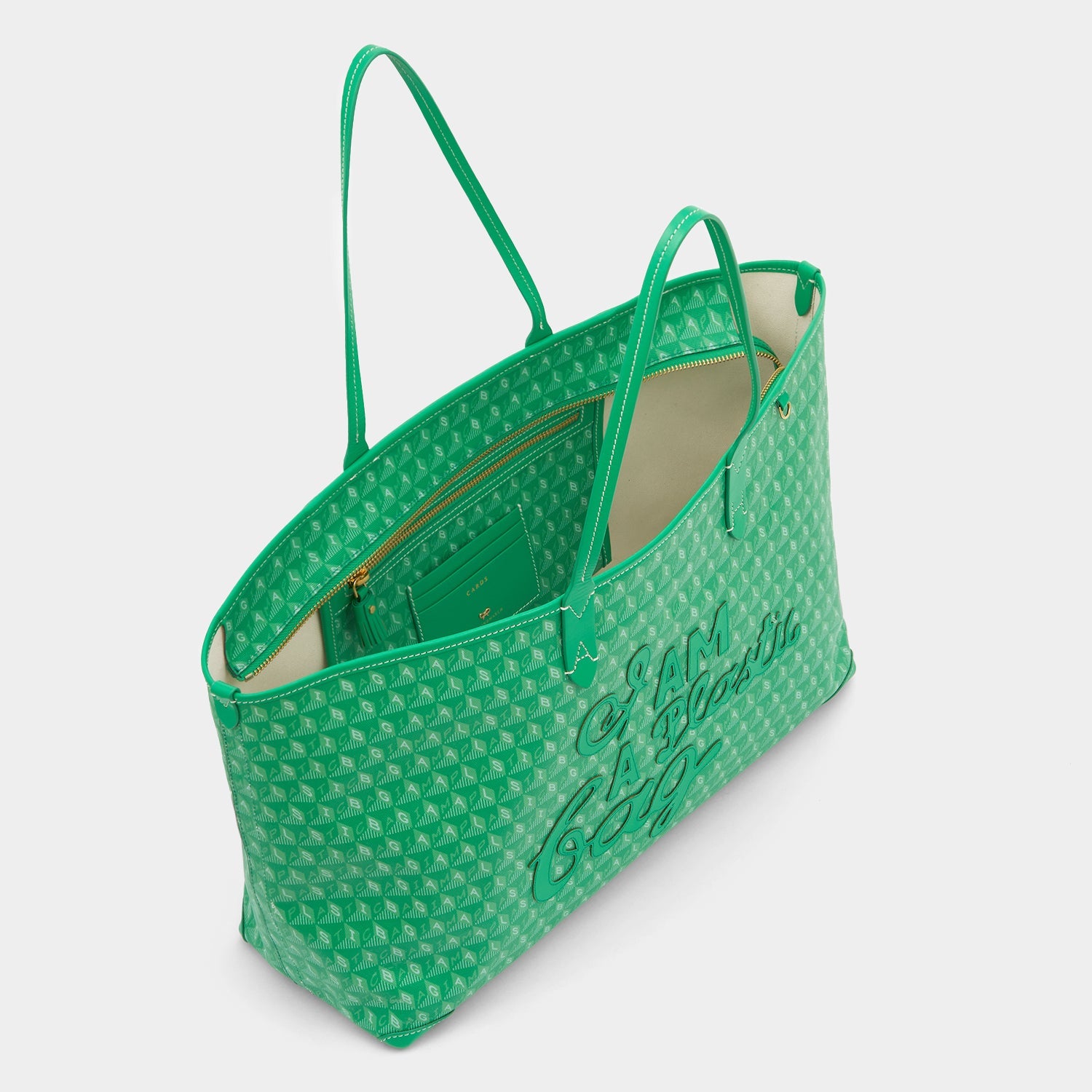 【ANYA HINDMARCH】「I AM A Plastic Bag」 モチーフ ジップ ト I Am A Plastic Bag Zipped Motif Tote | Anya Hindmarch US