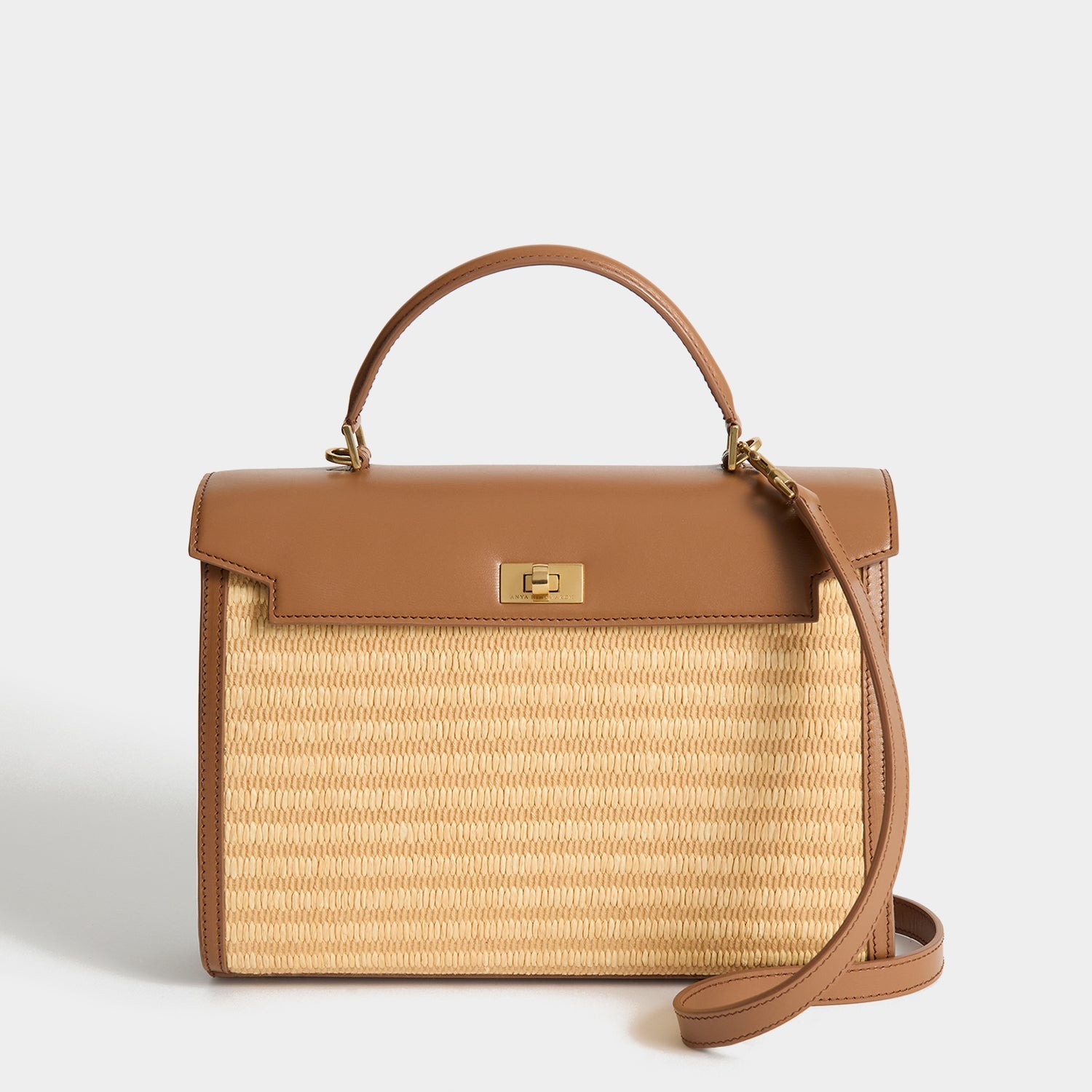 Mortimer：モティマー・ラフィア・トップハンドル | Anya Hindmarch JP