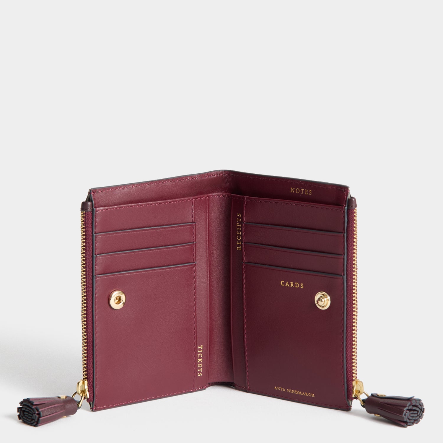 ANYA HINDMARCH ダブルジップ ウォレット Border」ダブルジップ・ウォレット | Anya Hindmarch JP