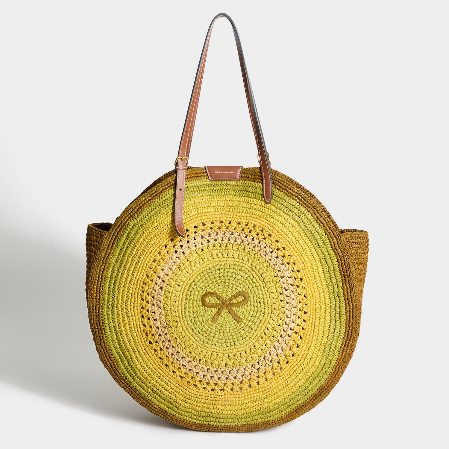 新品未使用 アニヤハインドマーチ ラフィア・ラウンド・ボウ・トート ラフィア・ラウンド・ボウ・トート | Anya Hindmarch JP