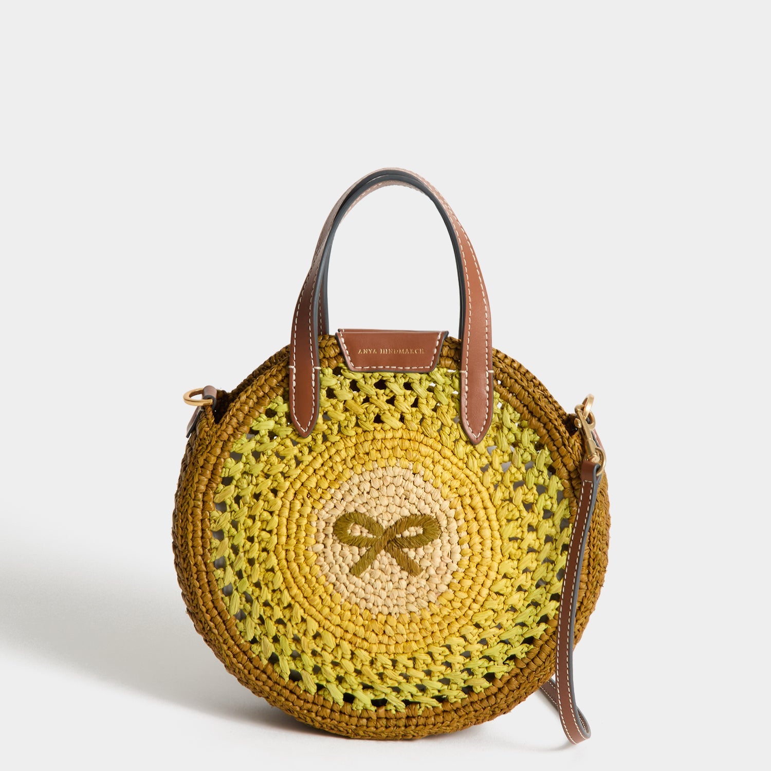 ラフィア・スモール・ラウンド・ボウ・クロスボディ | Anya Hindmarch JP