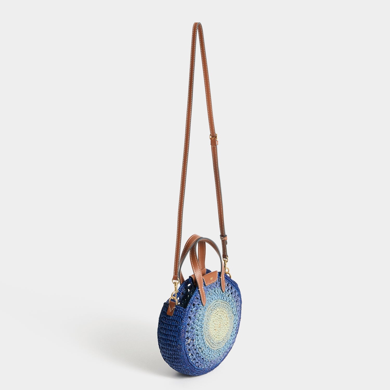 ラフィア・スモール・ラウンド・ボウ・クロスボディ | Anya Hindmarch JP