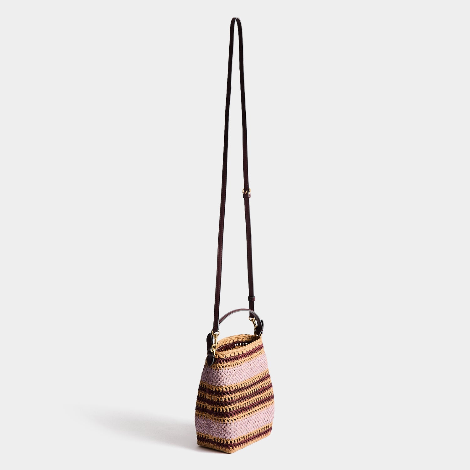 ラフィア・ストライプ・クロスボディ | Anya Hindmarch JP