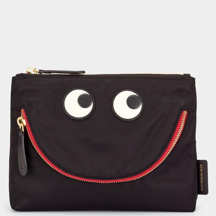 【完売色・新品】Anya Hindmarch ハッピー アイズ ポーチ ブルー