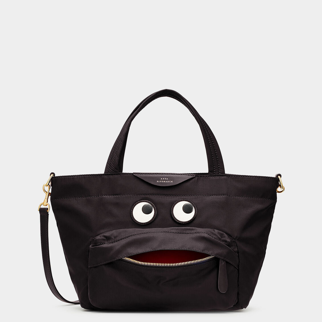 ANYA HINDMARCH  eyes トートバッグ　ブラック　ナイロン　黒