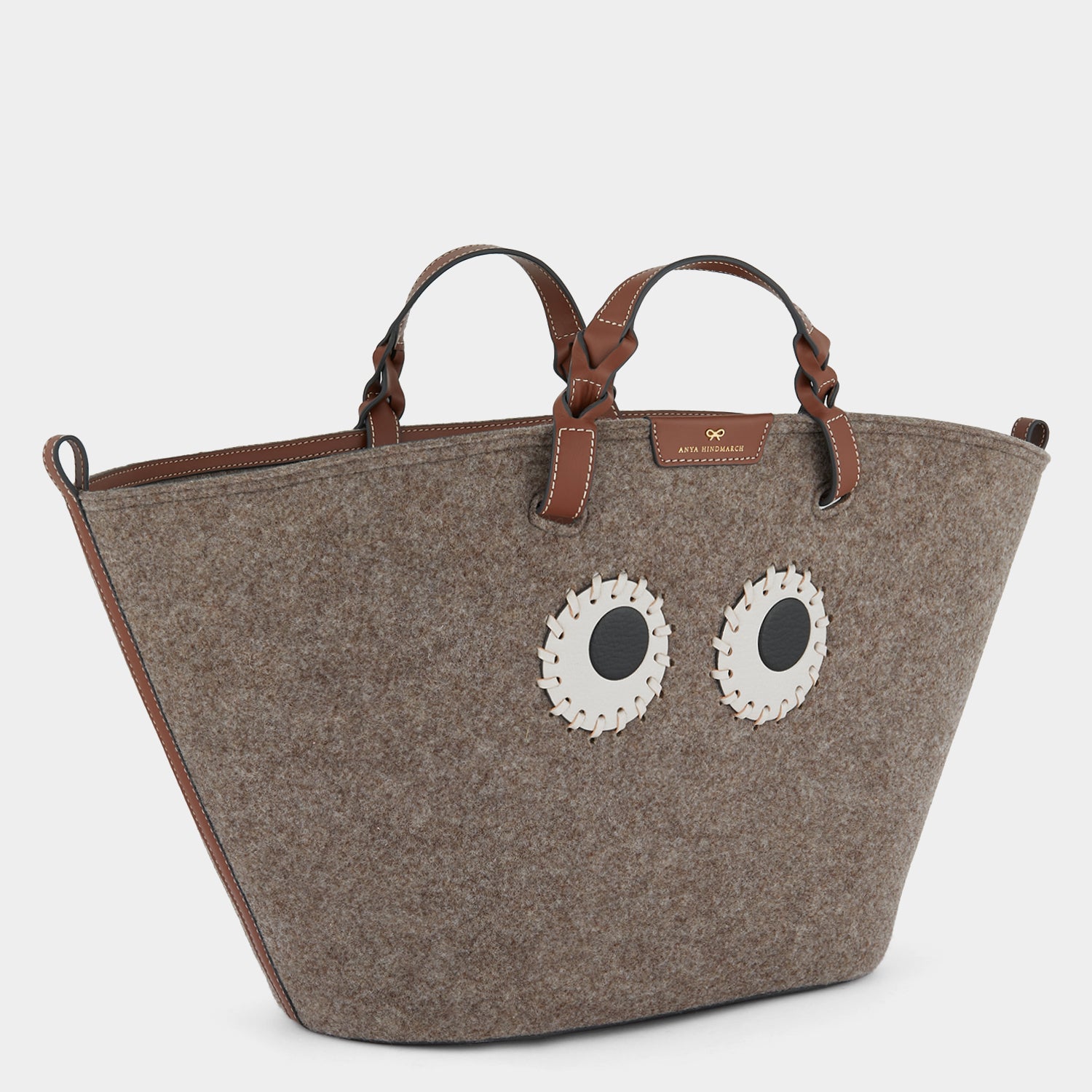 Anyahindmarch♡EYESトート♡small♡フェルト&エコレザー