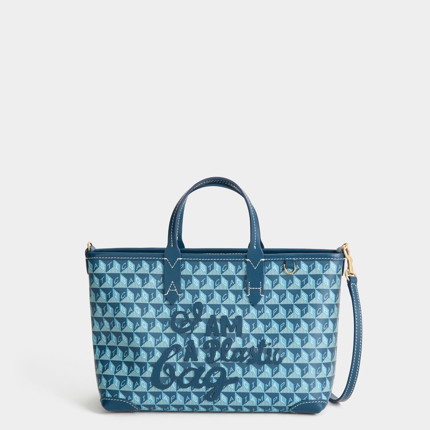 「I AM A Plastic Bag」 モチーフ・トート［XS］ -

          
            Canvas in Petrol Blue -
          

          Anya Hindmarch JP
