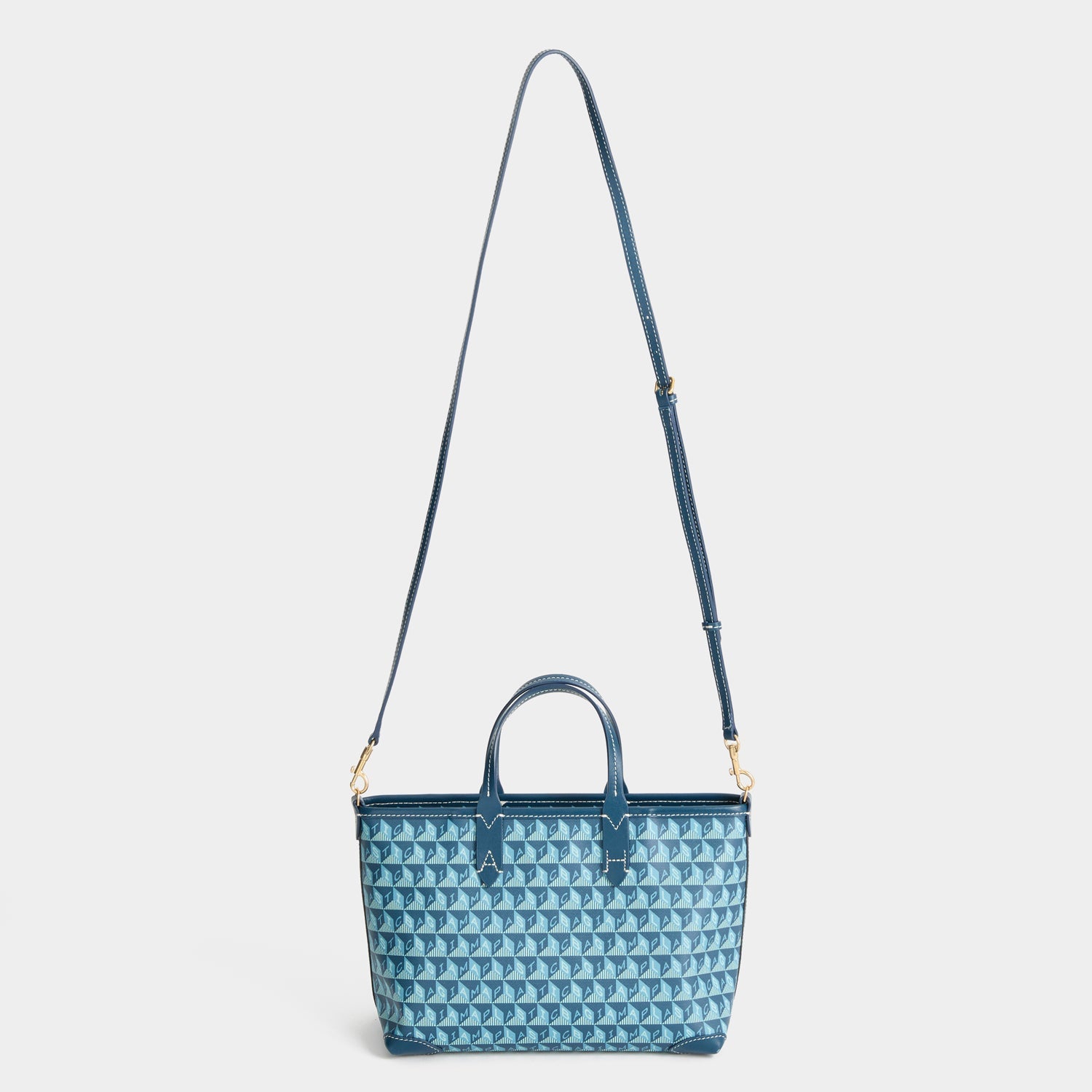 「I AM A Plastic Bag」 モチーフ・トート［XS］ -

          
            Canvas in Petrol Blue -
          

          Anya Hindmarch JP
