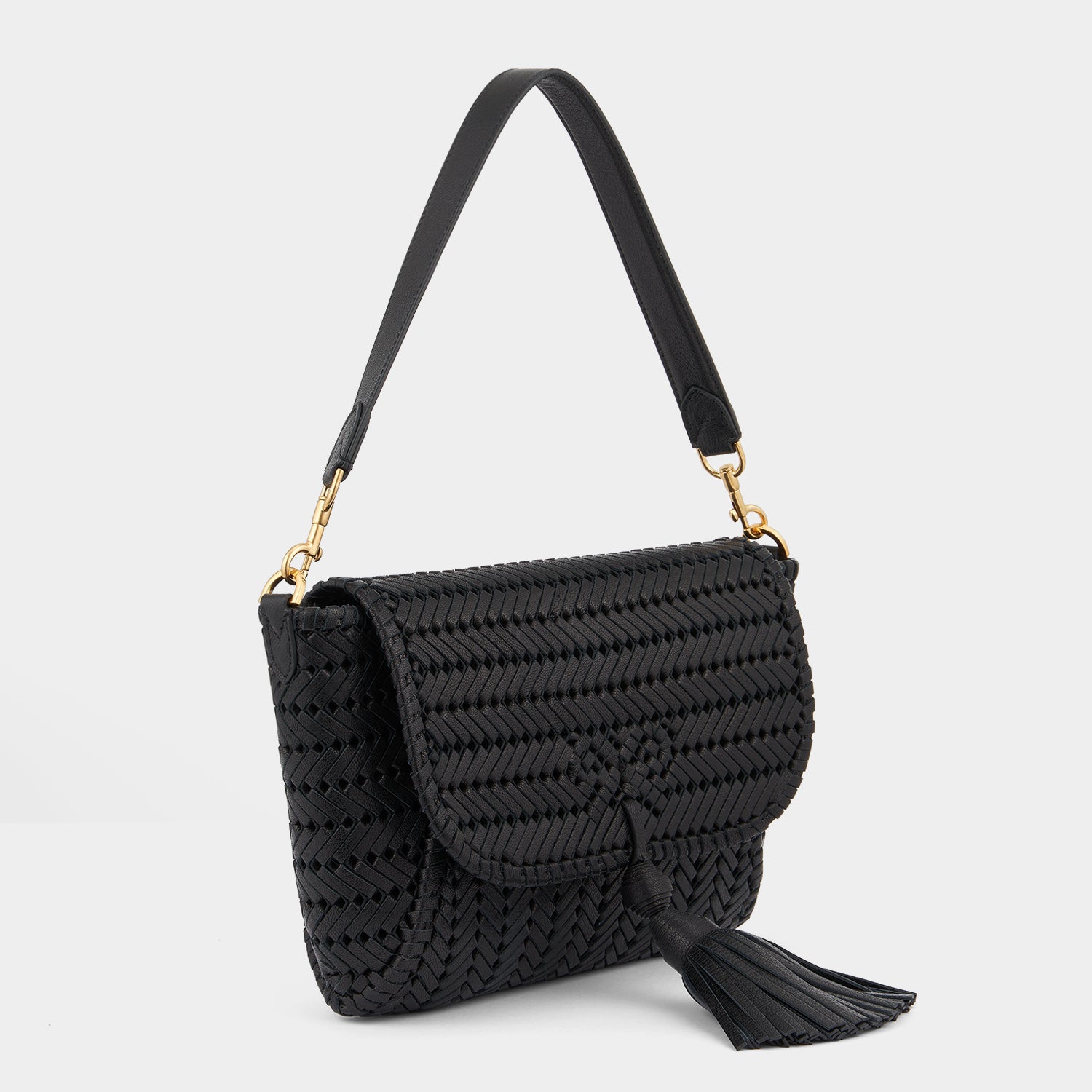 ニーソン タッセル ショルダーバッグ -

                  
                    Capra Leather in Black -
                  

                  Anya Hindmarch JP
