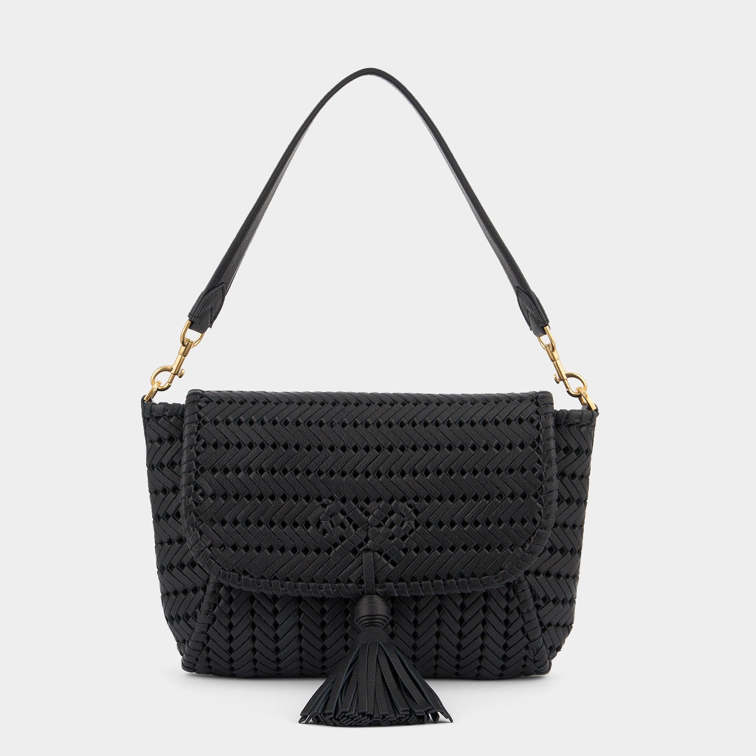 ニーソン タッセル ショルダーバッグ -

                  
                    Capra Leather in Black -
                  

                  Anya Hindmarch JP
