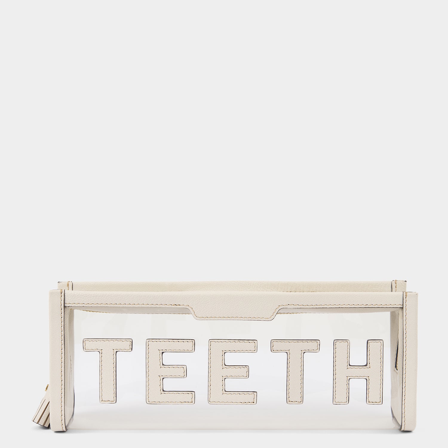 「TEETH」ポーチ -

                  
                    Clear with Capra Leather in Chalk -
                  

                  Anya Hindmarch JP
