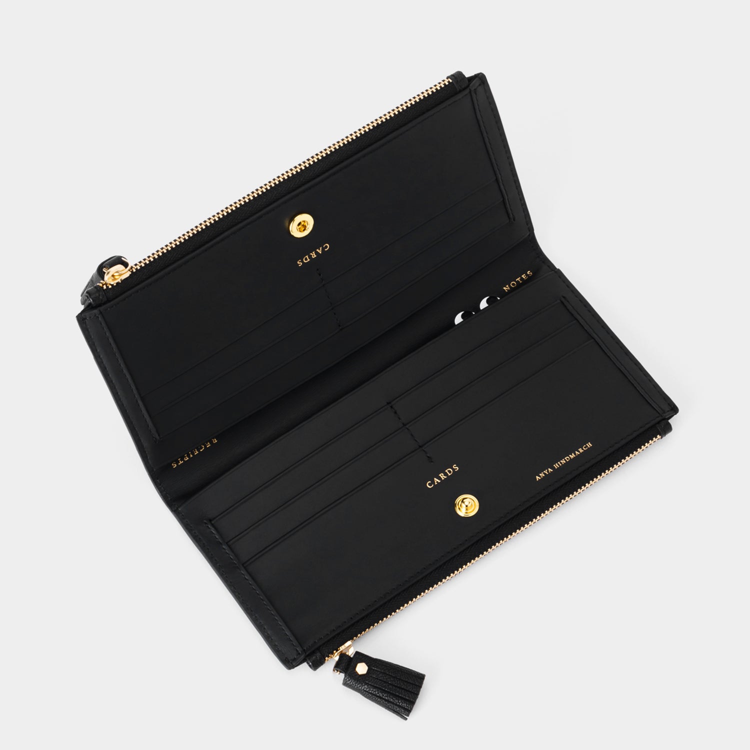 ピーピング アイズ ラージ ダブルジップ ウォレット -

          
            Shiny Capra in Black -
          

          Anya Hindmarch JP
