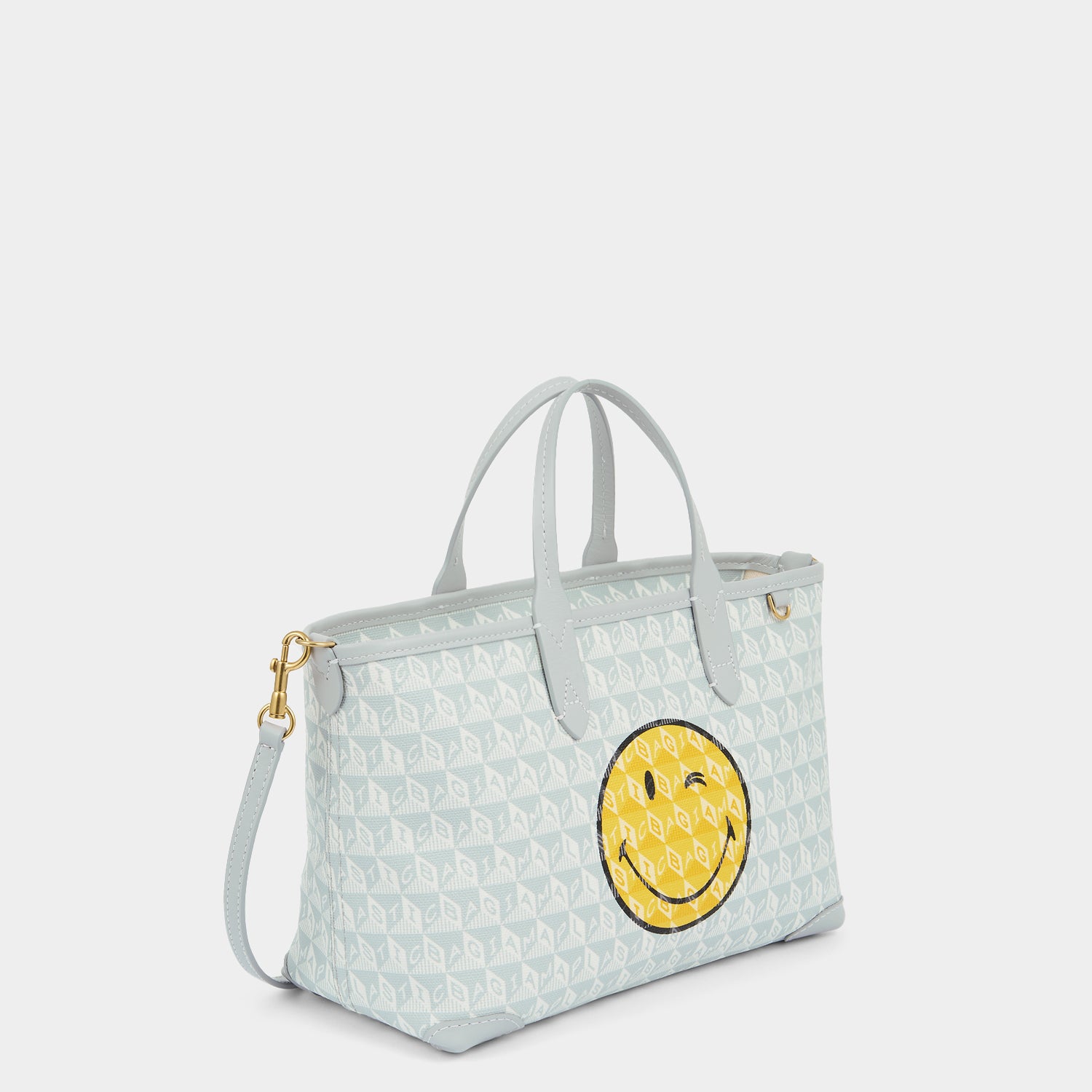「I AM A Plastic Bag」ウィンク・ジップ・トート［XS］ -

          
            Recycled Coated Canvas in Frost -
          

          Anya Hindmarch JP
