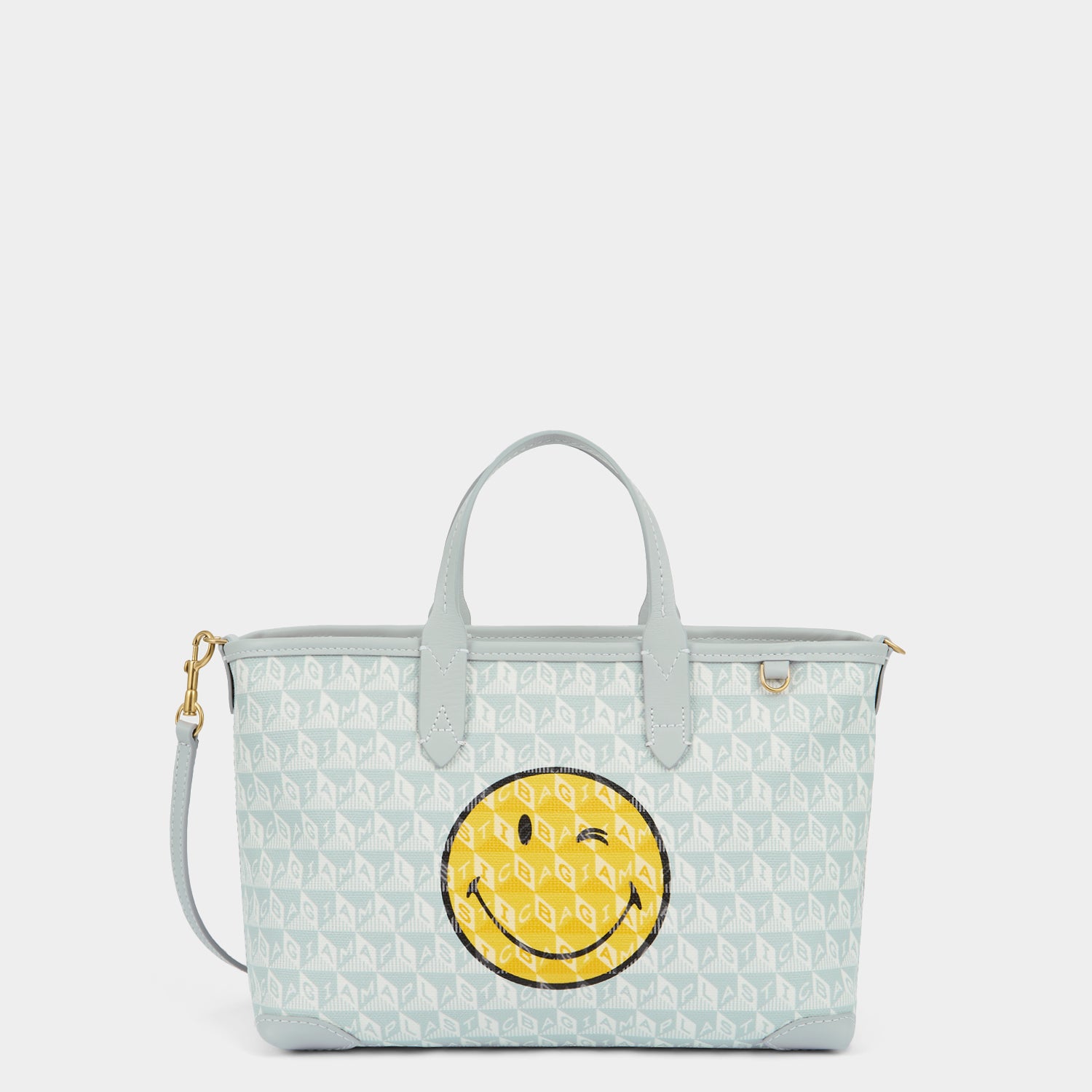 I AM A Plastic Bag」ウィンク・ジップ・トート［XS］ | Anya Hindmarch JP