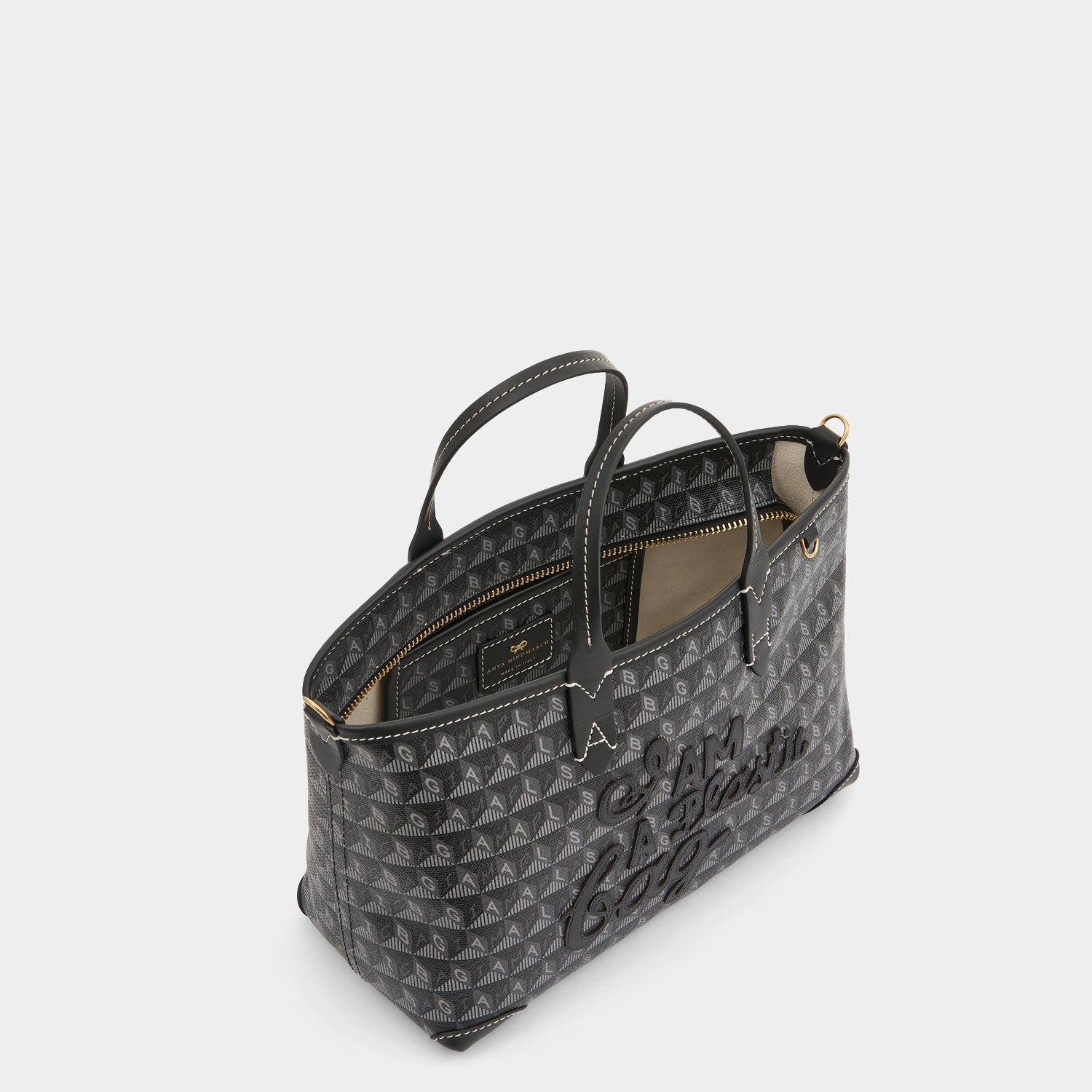 「I AM A Plastic Bag」 モチーフ・トート［XS］ -

          
            Recycled Coated Canvas in Black -
          

          Anya Hindmarch JP
