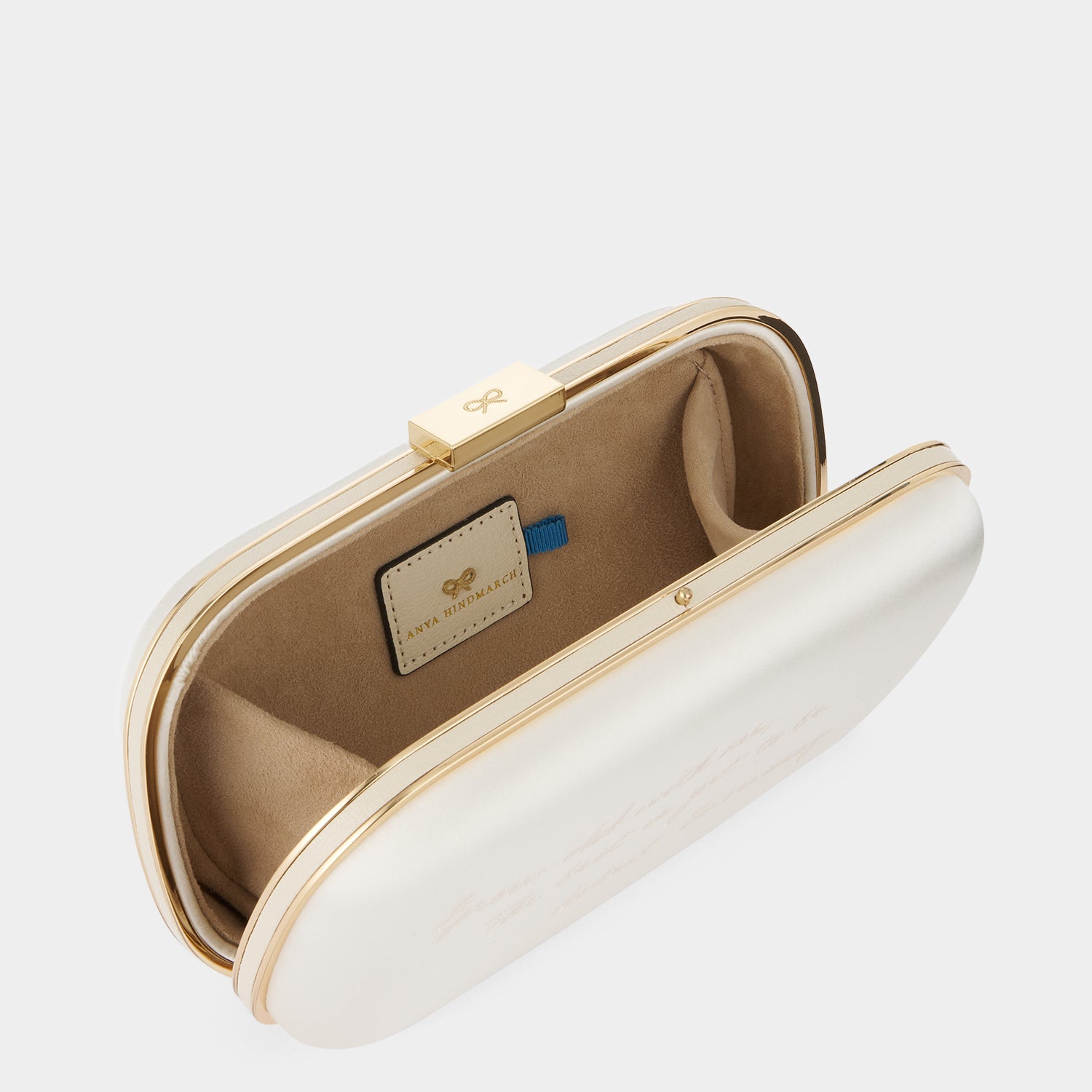Marano（マラノ）ブライダル クラッチ -

          
            Recycled Satin in Ivory -
          

          Anya Hindmarch JP
