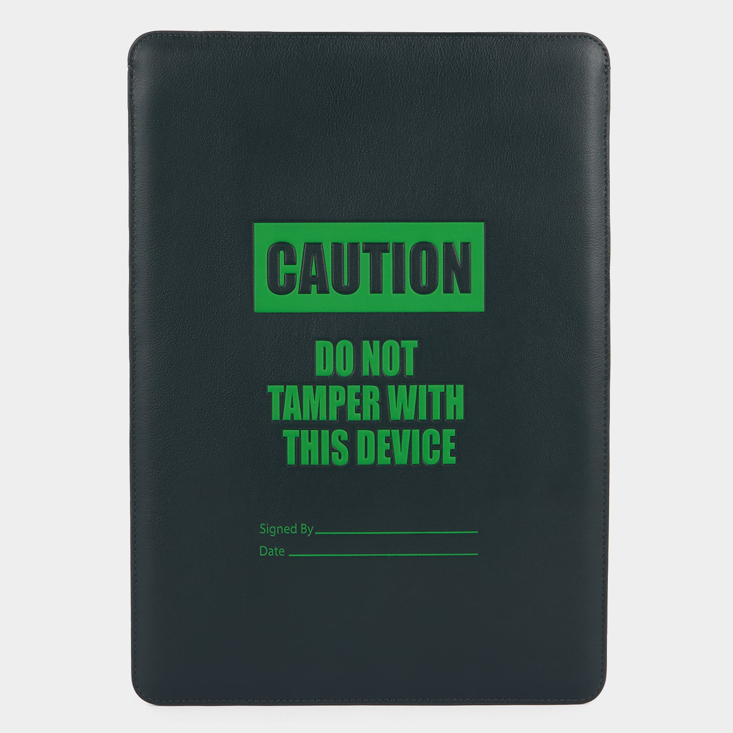 「Caution」ラップトップ・ケース -

          
            Shiny Capra in Ink Green -
          

          Anya Hindmarch JP

