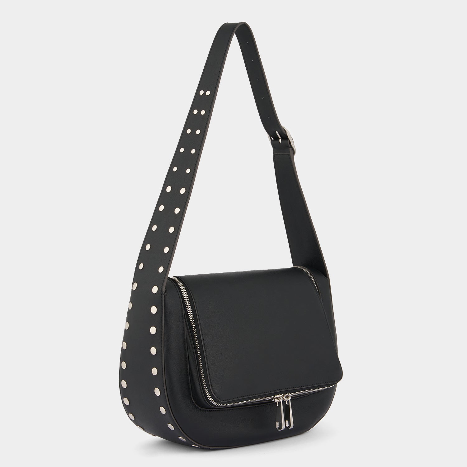 ヴィア スタッズ ショルダー バッグ -

          
            Silky Calf in Black -
          

          Anya Hindmarch JP
