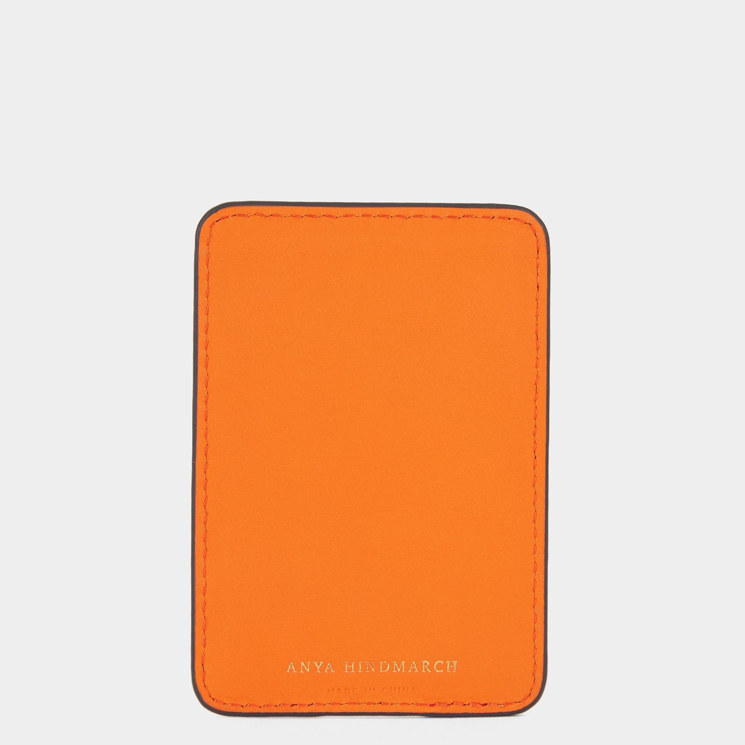 「Priority Baggage」 カードケース［マグネット対応］ -

          
            Capra Leather in Bright Clementine Orange -
          

          Anya Hindmarch JP
