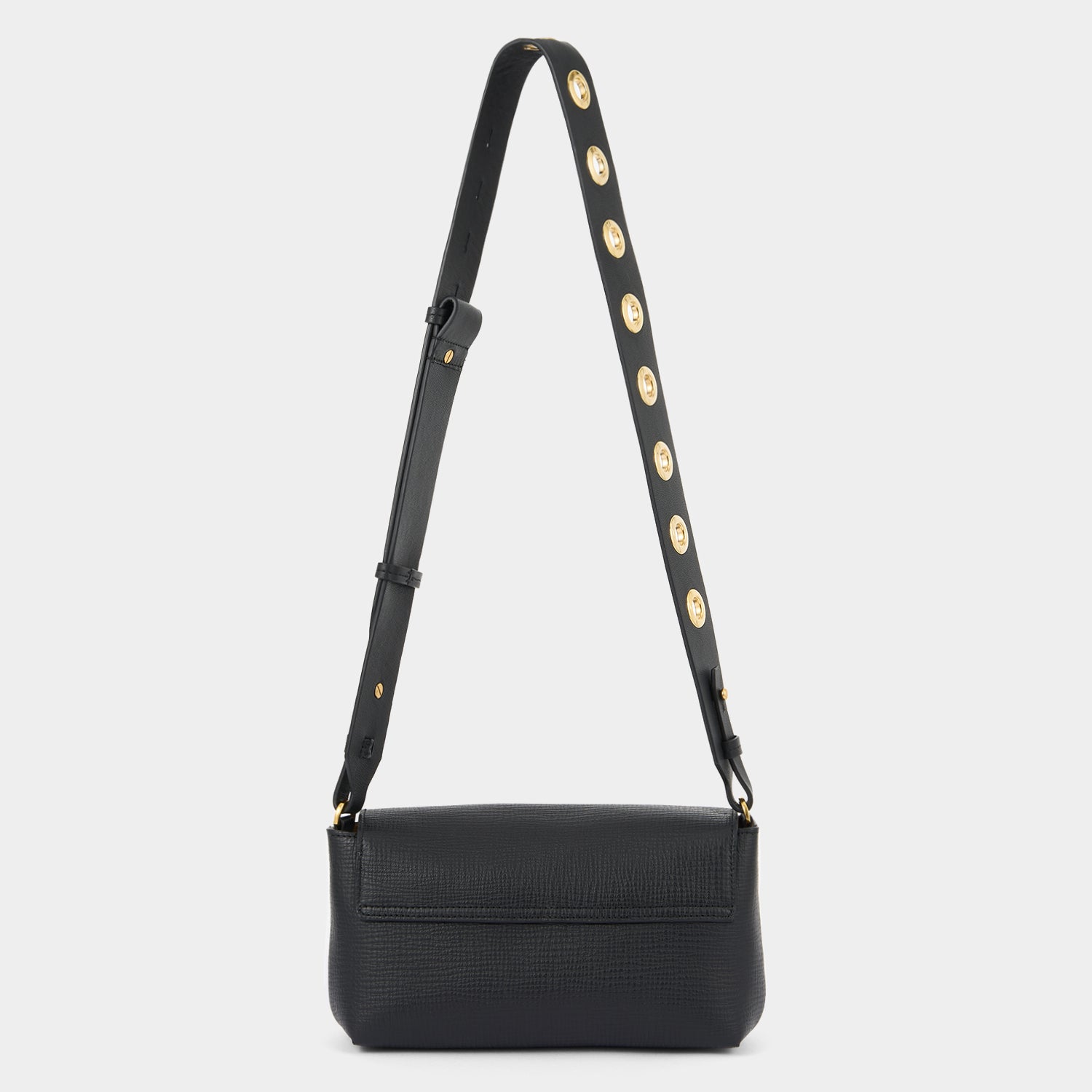 Mortimer：モティマー・アイレット・クロスボディ -

          
            Crosshatch Leather in Black -
          

          Anya Hindmarch JP
