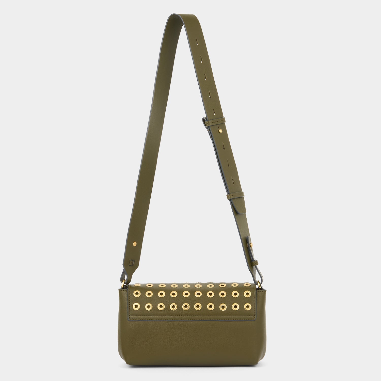 Mortimer：モティマー・アイレット・クロスボディ -

          
            Smooth Leather in Bonsai Green -
          

          Anya Hindmarch JP
