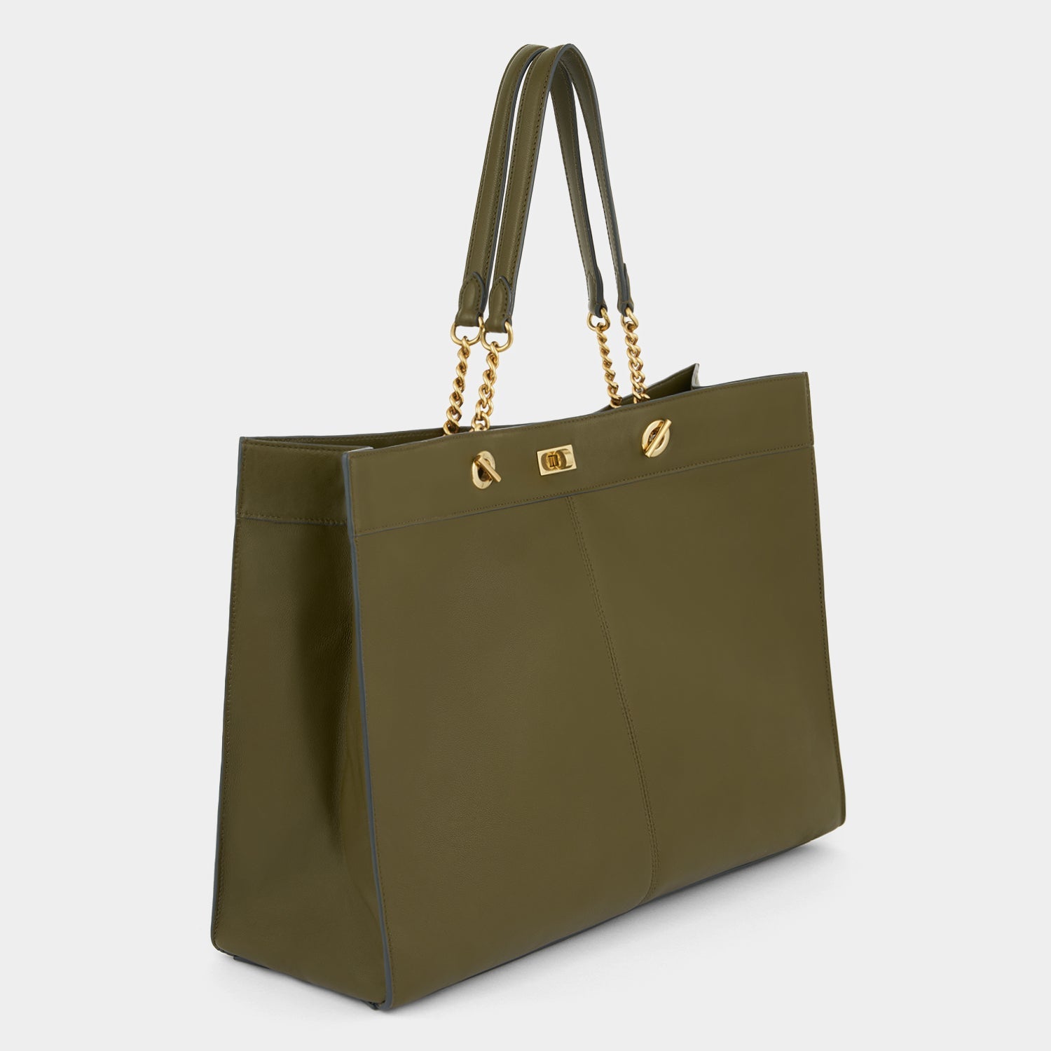 Mortimer：モティマー・アイレット・トート -

          
            Capra Leather in Bonsai Green -
          

          Anya Hindmarch JP
