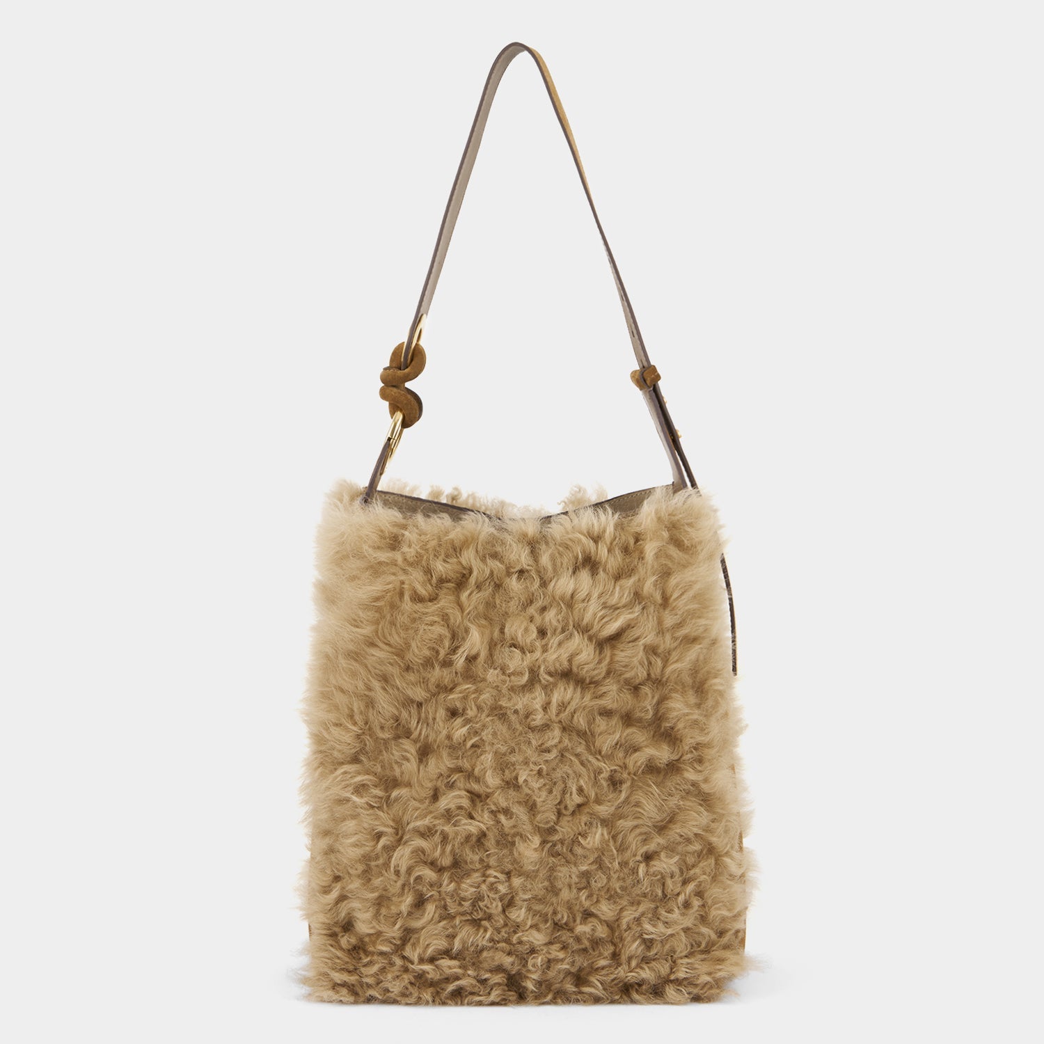 Ringo：リンゴ・シアリング・ショルダーバッグ -

          
            Shearling in Taupe -
          

          Anya Hindmarch JP
