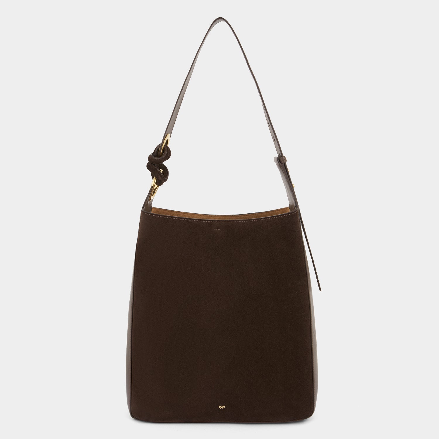 Ringo ：リンゴ・ショルダーバッグ -

          
            Suede Leather in Truffle Brown -
          

          Anya Hindmarch JP
