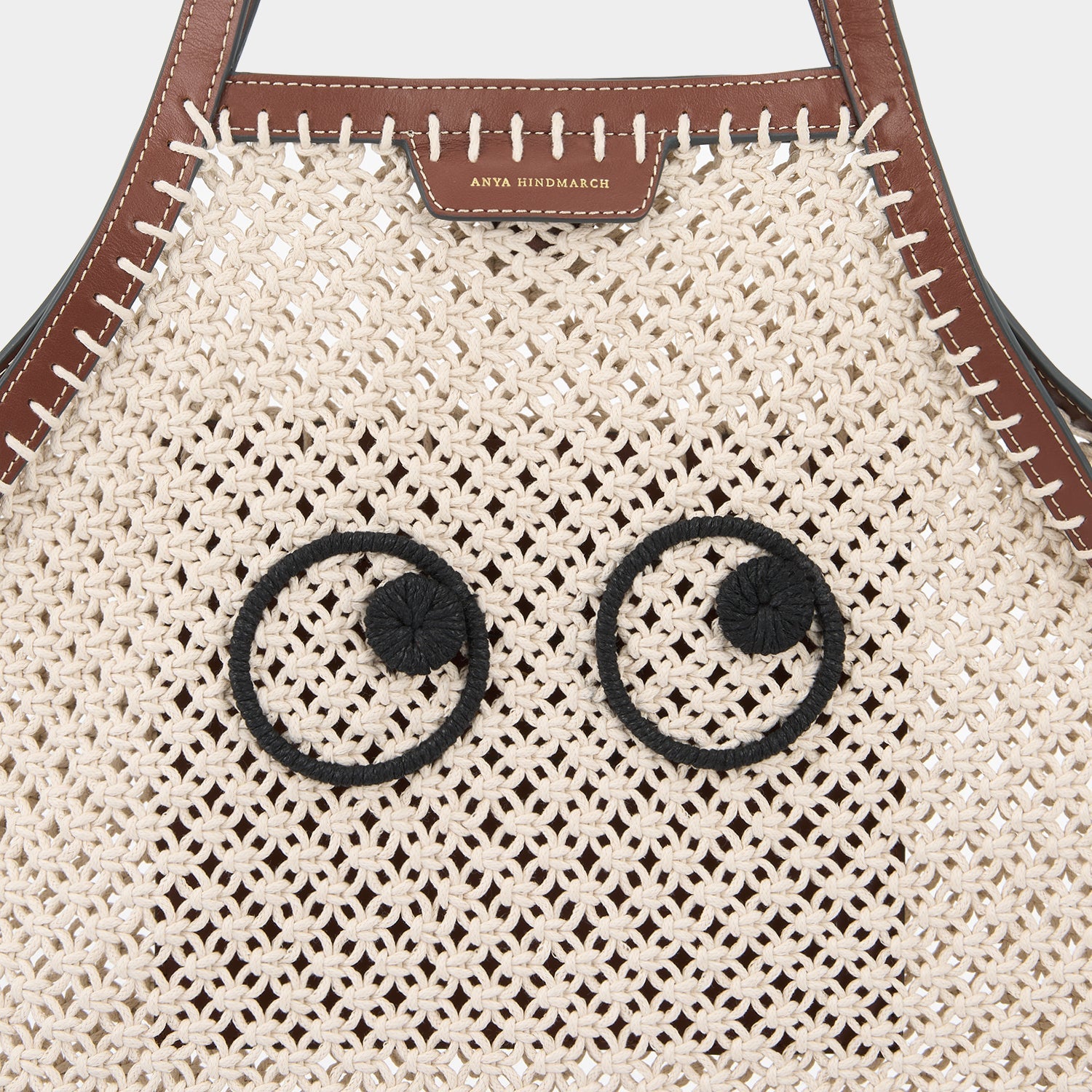 Anya Hindmarch◆アイズ マクラメ フリンジ トートバッグ Eyes マクラメ・フリンジ・トート | Anya Hindmarch JP