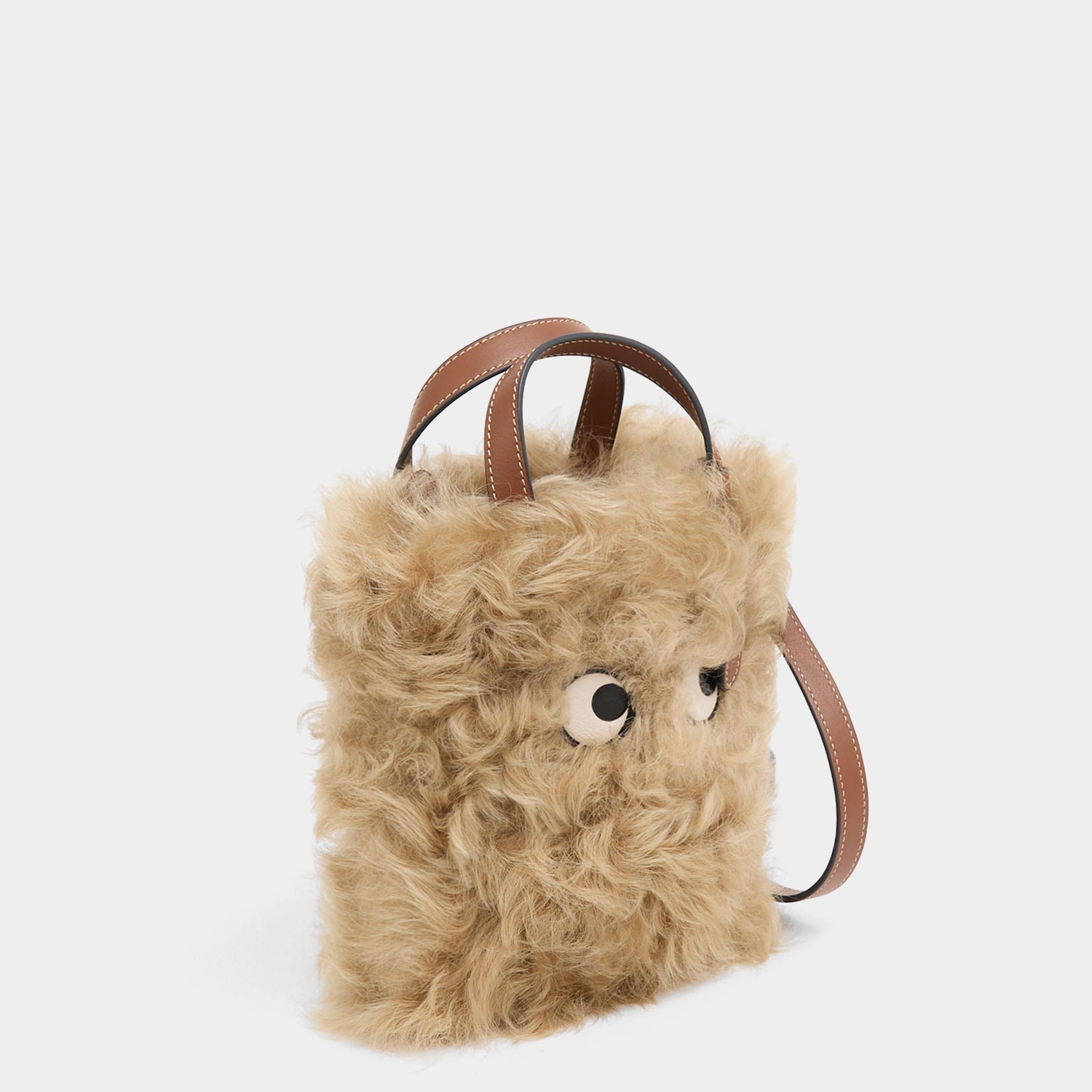 Eyes N/S シアリング・ミニ・トート -

          
            Shearling/Smooth Leather in Taupe -
          

          Anya Hindmarch JP
