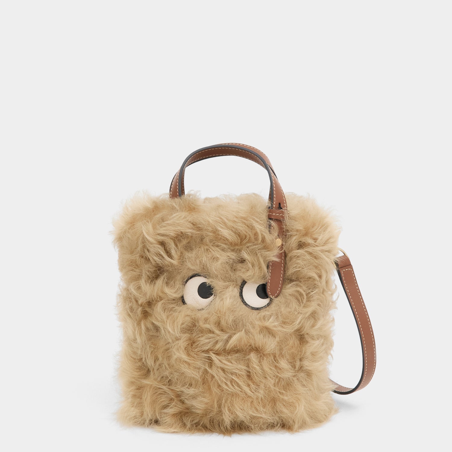 Eyes N/S シアリング・ミニ・トート -

          
            Shearling/Smooth Leather in Taupe -
          

          Anya Hindmarch JP
