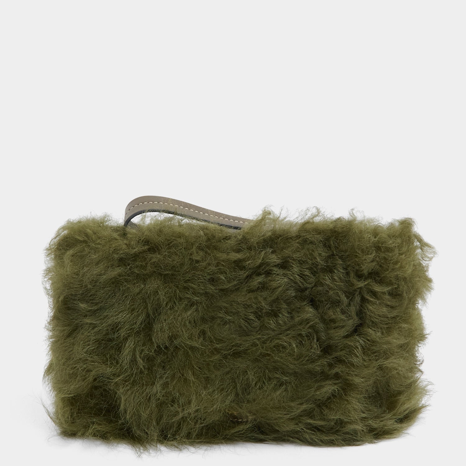 Eyes シアリング・クラッチ -

          
            Shearling/Smooth Leather in Khaki Green -
          

          Anya Hindmarch JP
