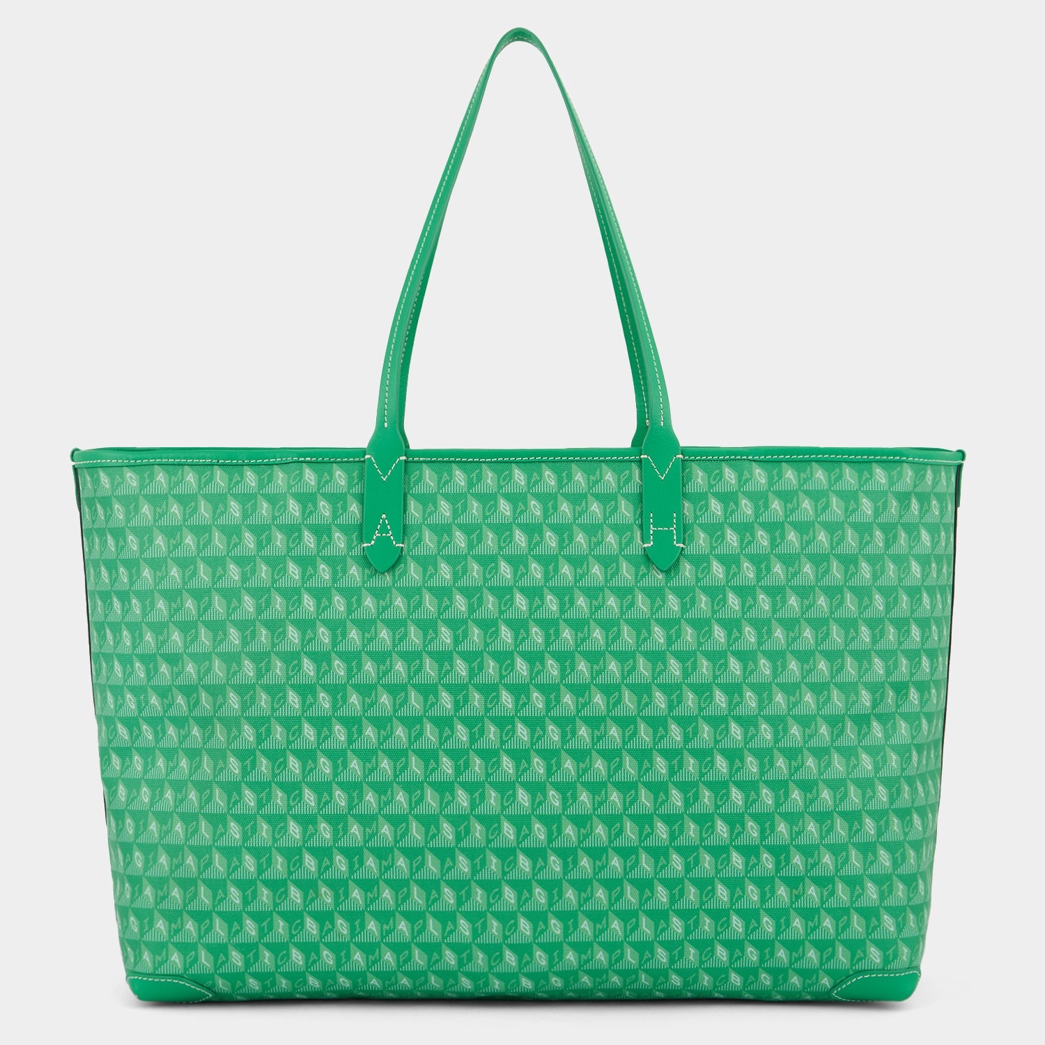 Anya Hindmarch/「I Am A Plastic Bag」ラージトートバッグ I Am A Plastic Bag Zipped Motif Tote | Anya Hindmarch US