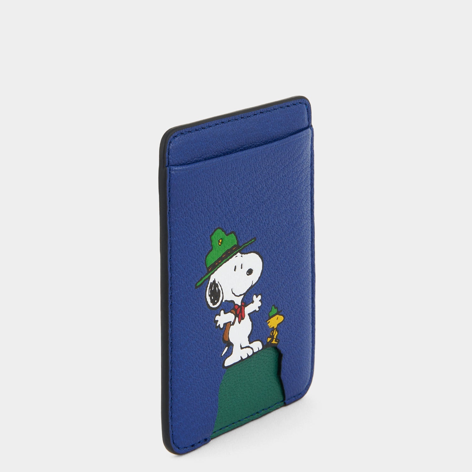 Peanuts「Snoopy」カードケース［MagSafe対応］ -

          
            Capra Leather in Monday Blue -
          

          Anya Hindmarch JP
