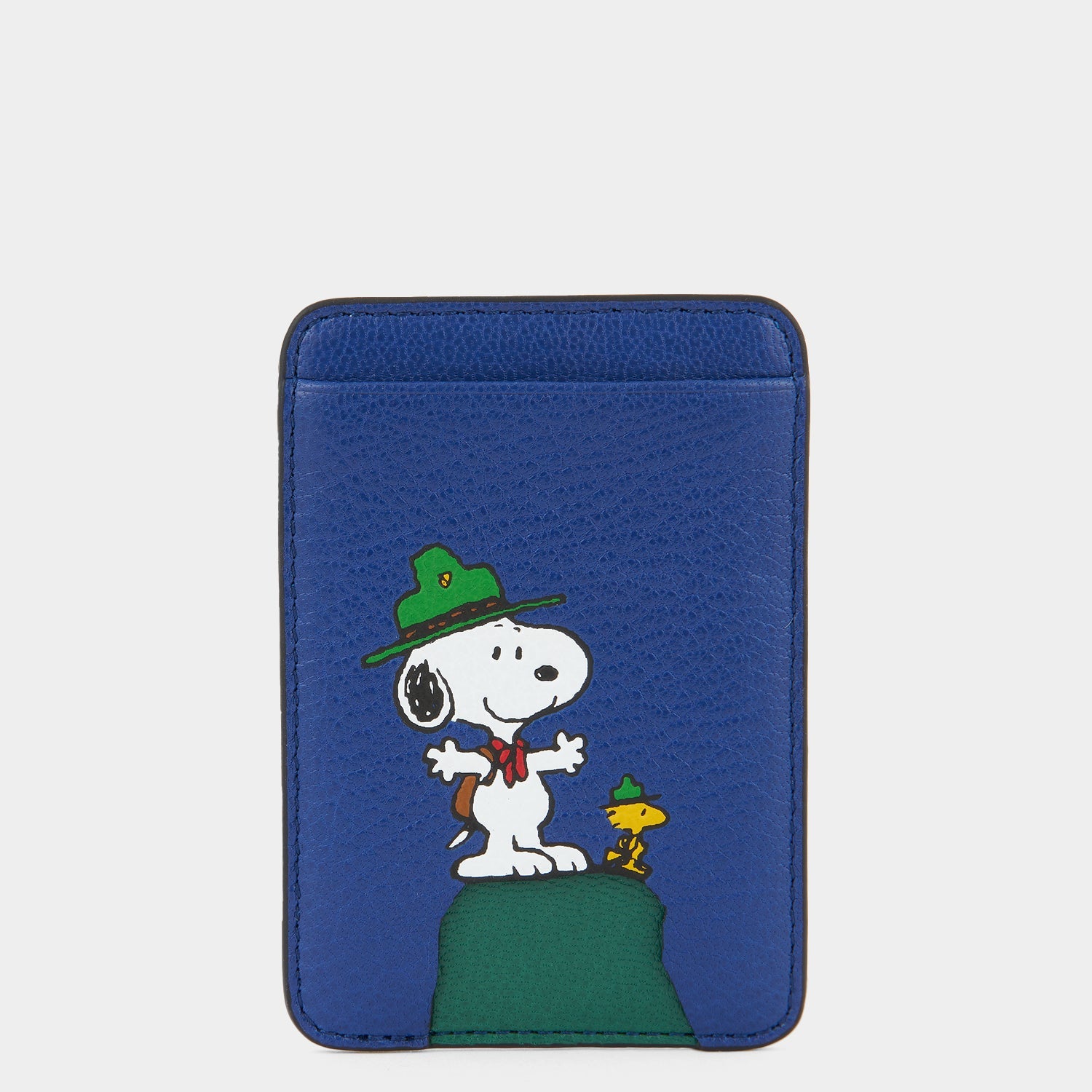 Peanuts「Snoopy」カードケース［MagSafe対応］ -

          
            Capra Leather in Monday Blue -
          

          Anya Hindmarch JP
