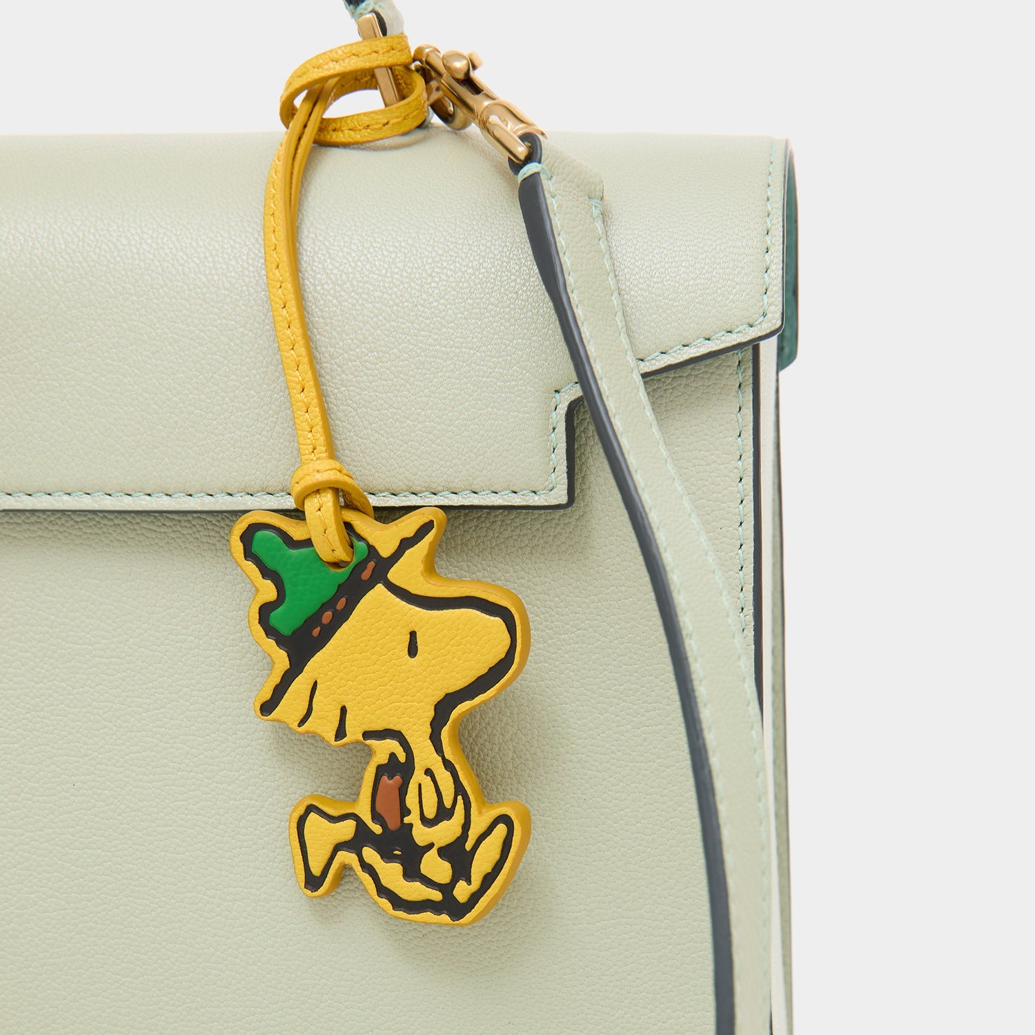 Peanuts「Snoopy」Mortimer：モティマー・トップハンドル -

          
            Capra Leather in Eau De Nil Green -
          

          Anya Hindmarch JP
