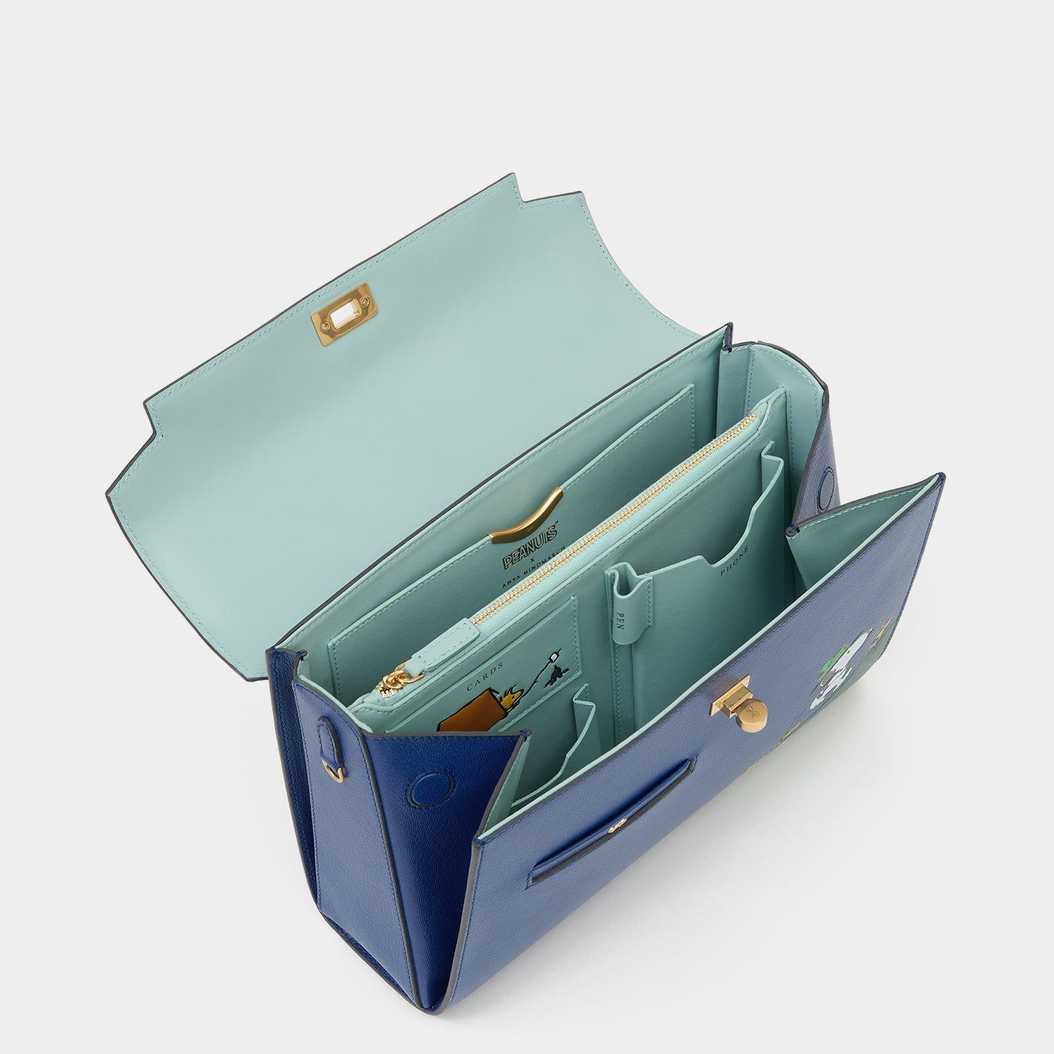 Peanuts「Snoopy」Mortimer：モティマー・トップハンドル -

          
            Capra Leather in Monday Blue -
          

          Anya Hindmarch JP
