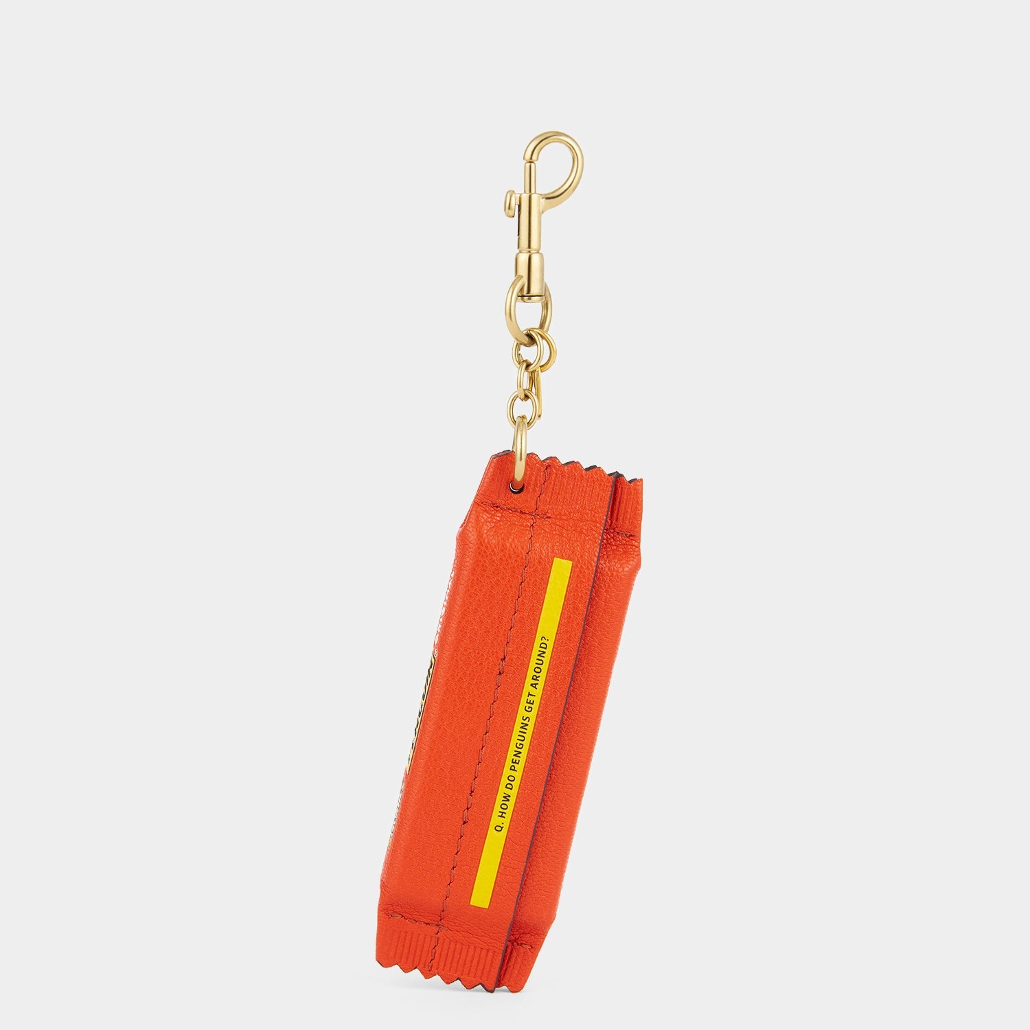 Penguin Bag Charm in Red Leather | Anya Hindmarch JP