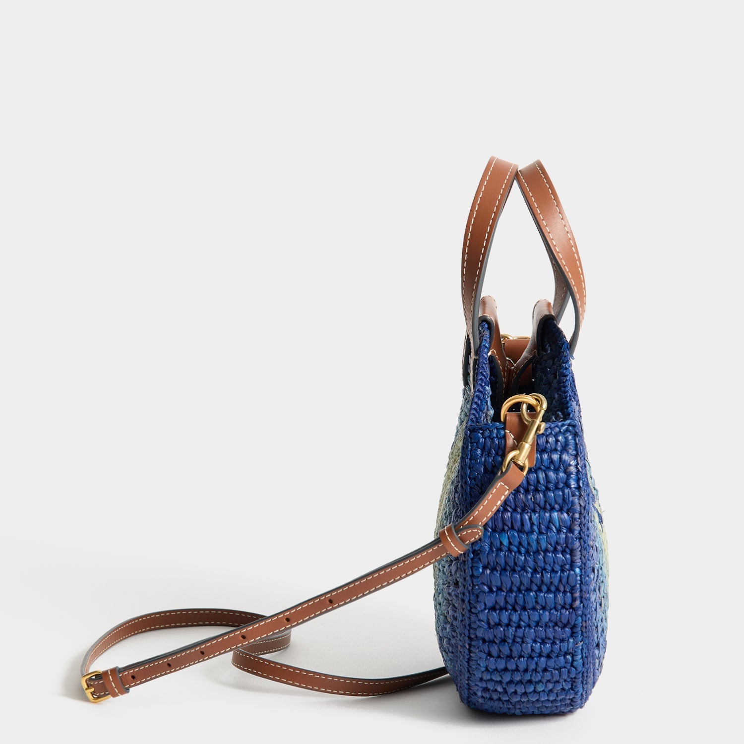 ラフィア・スモール・ラウンド・ボウ・クロスボディ | Anya Hindmarch JP