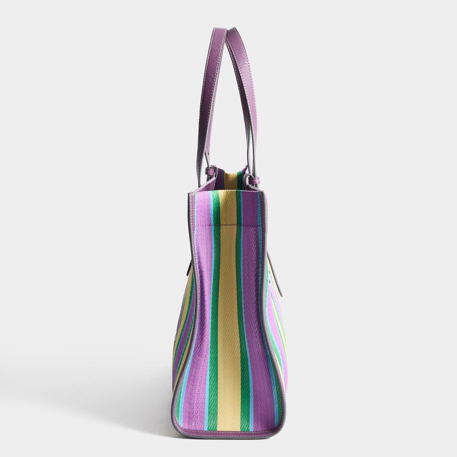 ANYA HINDMARCH トートバッグ ポーチ　ストライプ付き　リボン柄 Eyes E/W ストライプ・トート | Anya Hindmarch JP