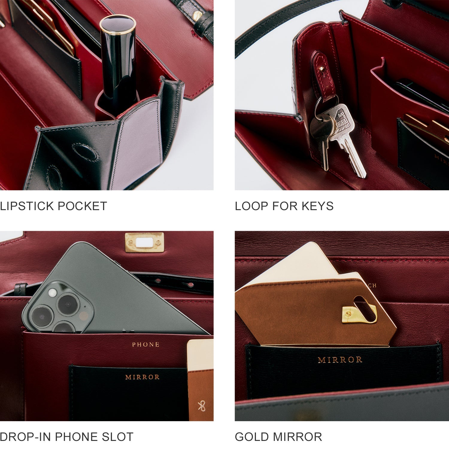 Mortimer：モティマー・クラッチ -

          
            Crosshatch Leather in Barolo Red  -
          

          Anya Hindmarch JP
