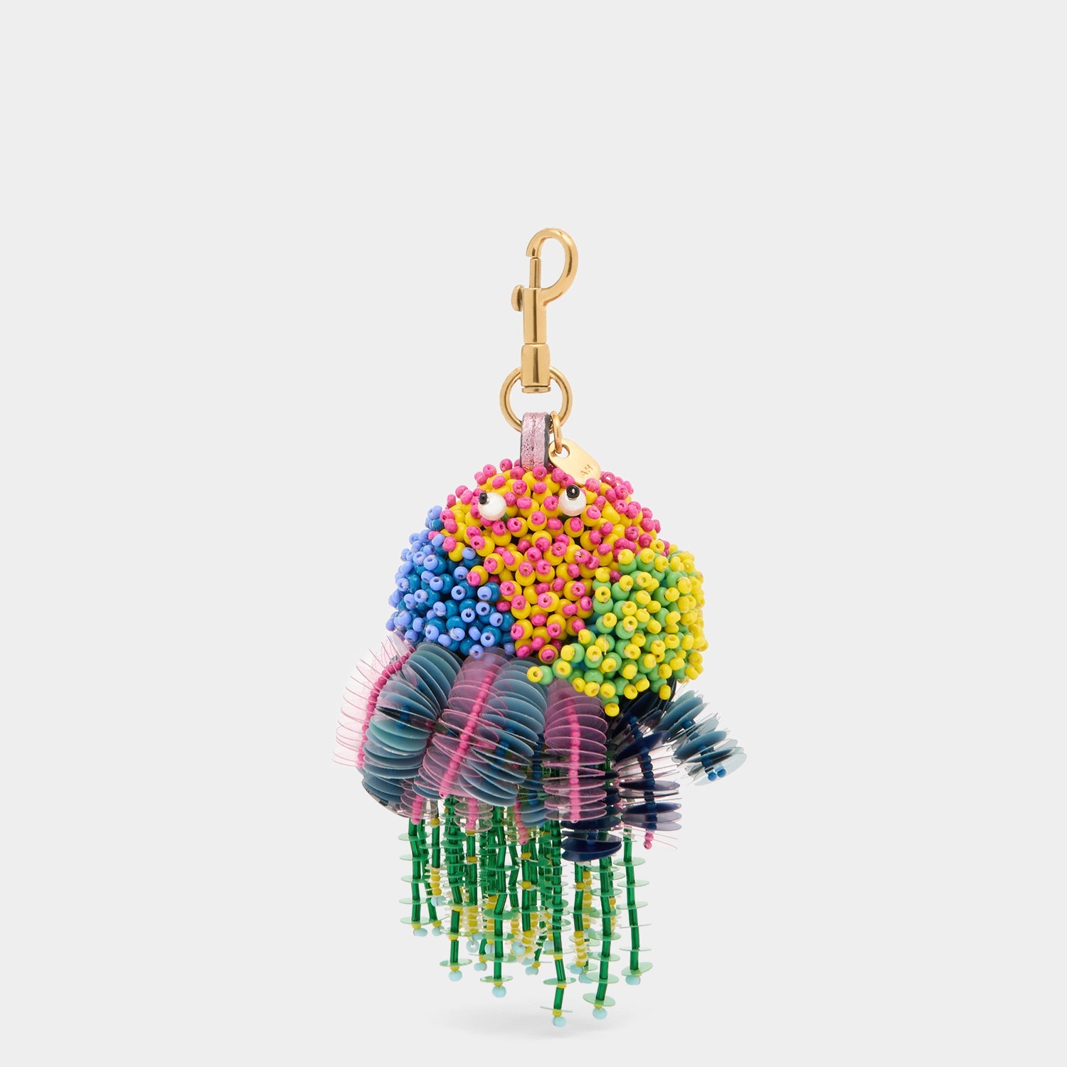 beaded sea creature charm by anya hindmarch