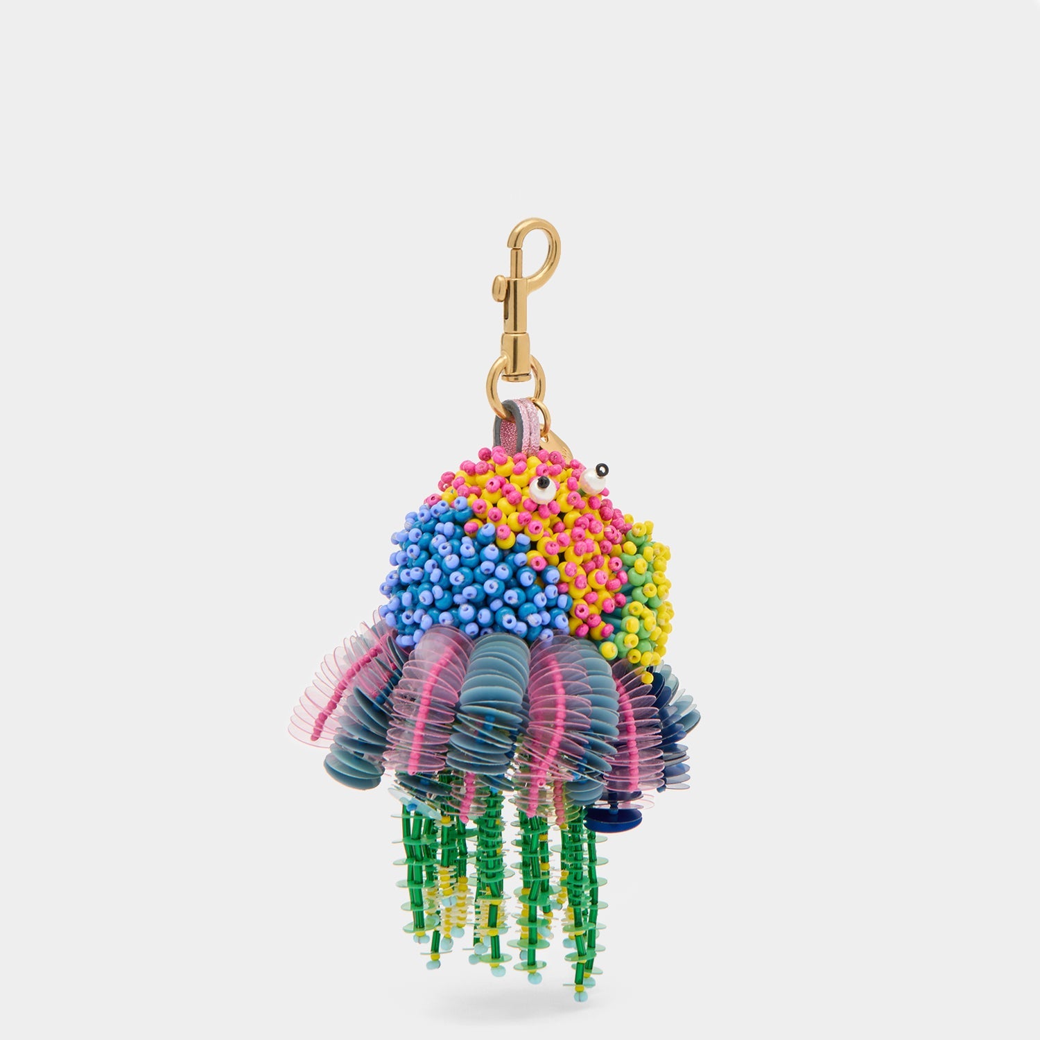 beaded sea creature charm by anya hindmarch